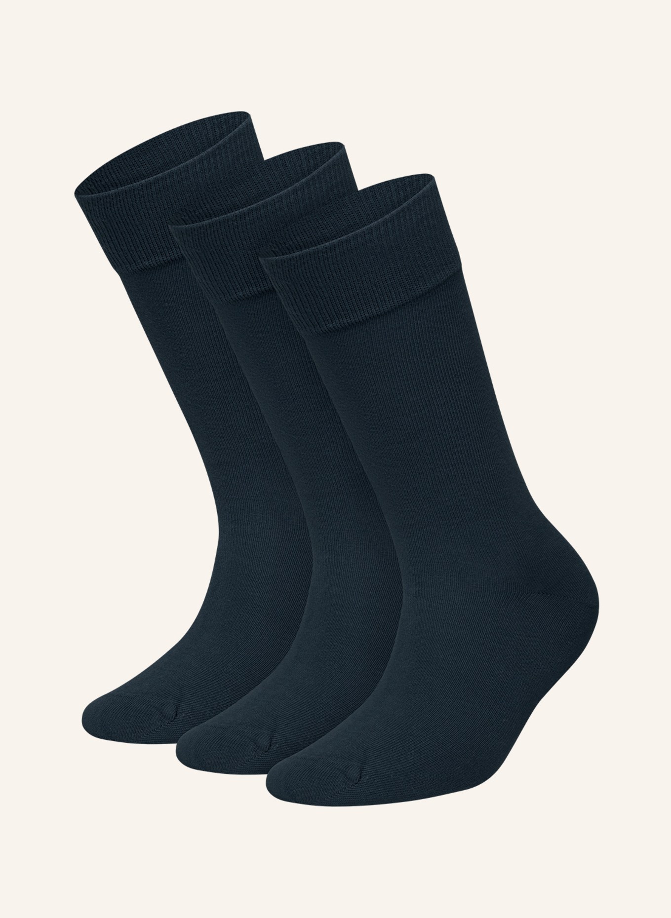 DillySocks 3er-Pack Socken ONE COLOR SMOOTH: DUNKELBLAU
