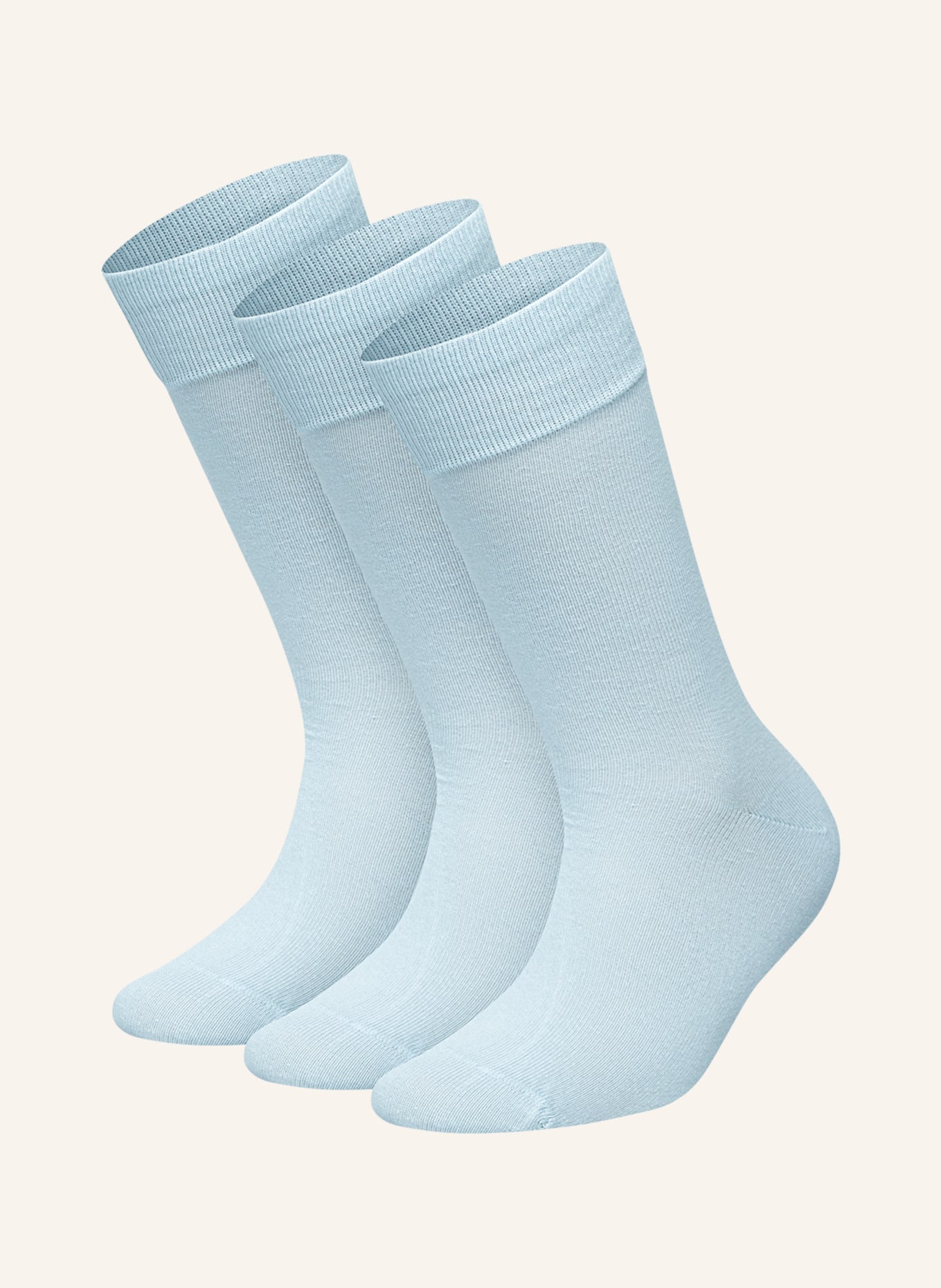 DillySocks Set van 3 sokken ONE COLOR SMOOTH: BLAUW