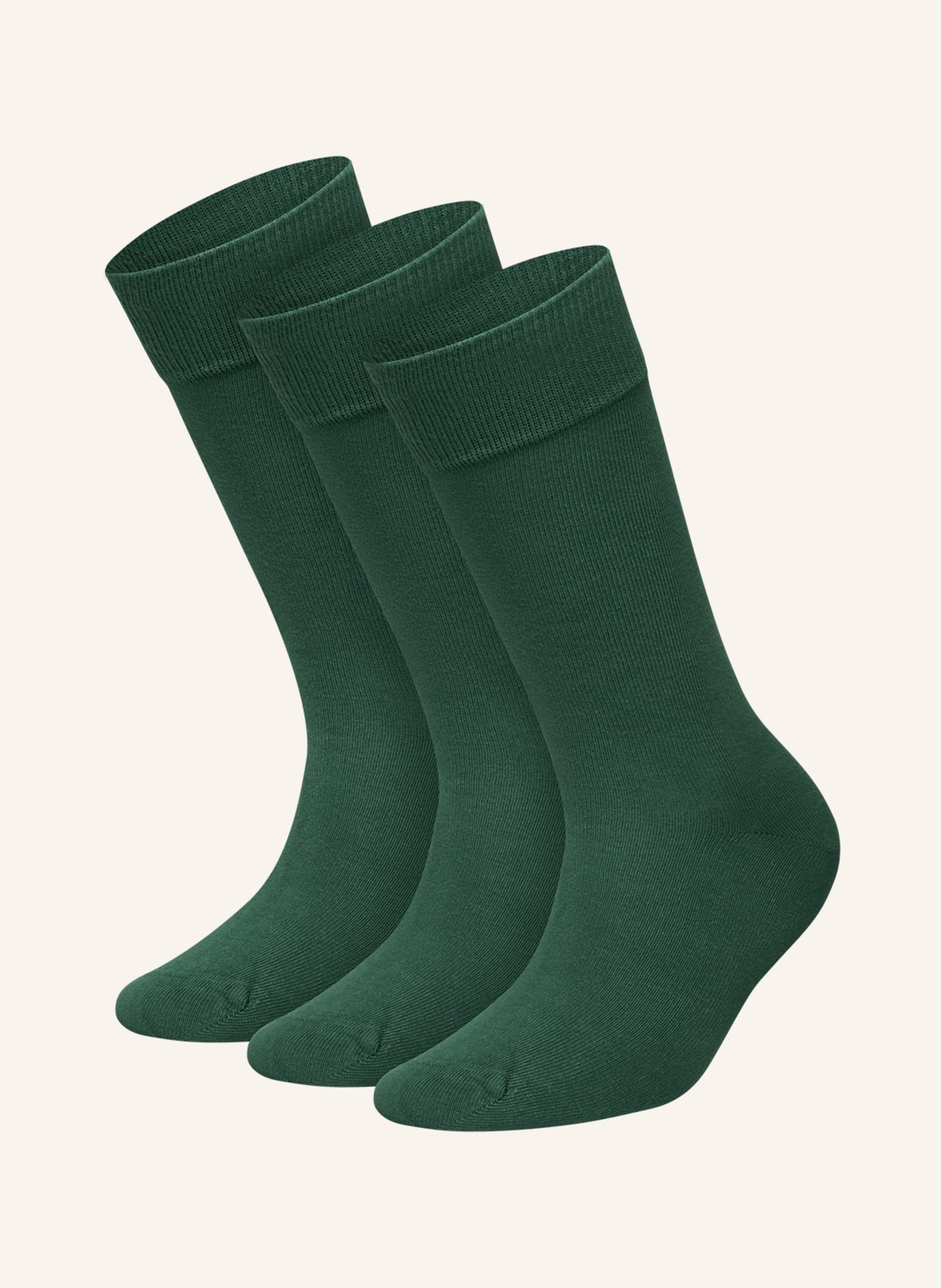 DillySocks 3er-Pack Socken ONE COLOR SMOOTH: GRÜN