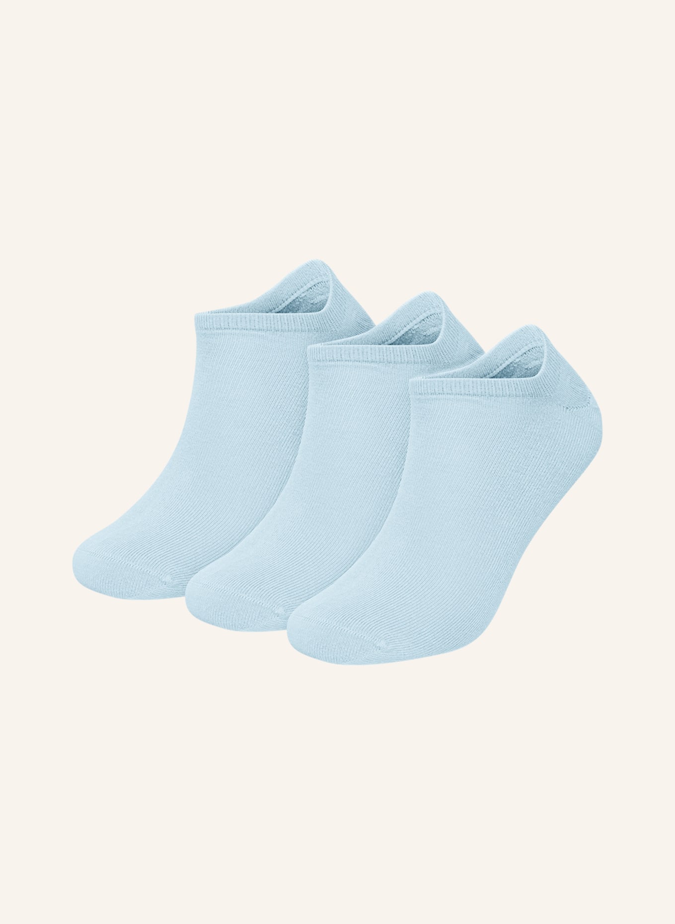 DillySocks Set van 3 paar sneakersokken ONE COLOR SHORTIES: BLAUW