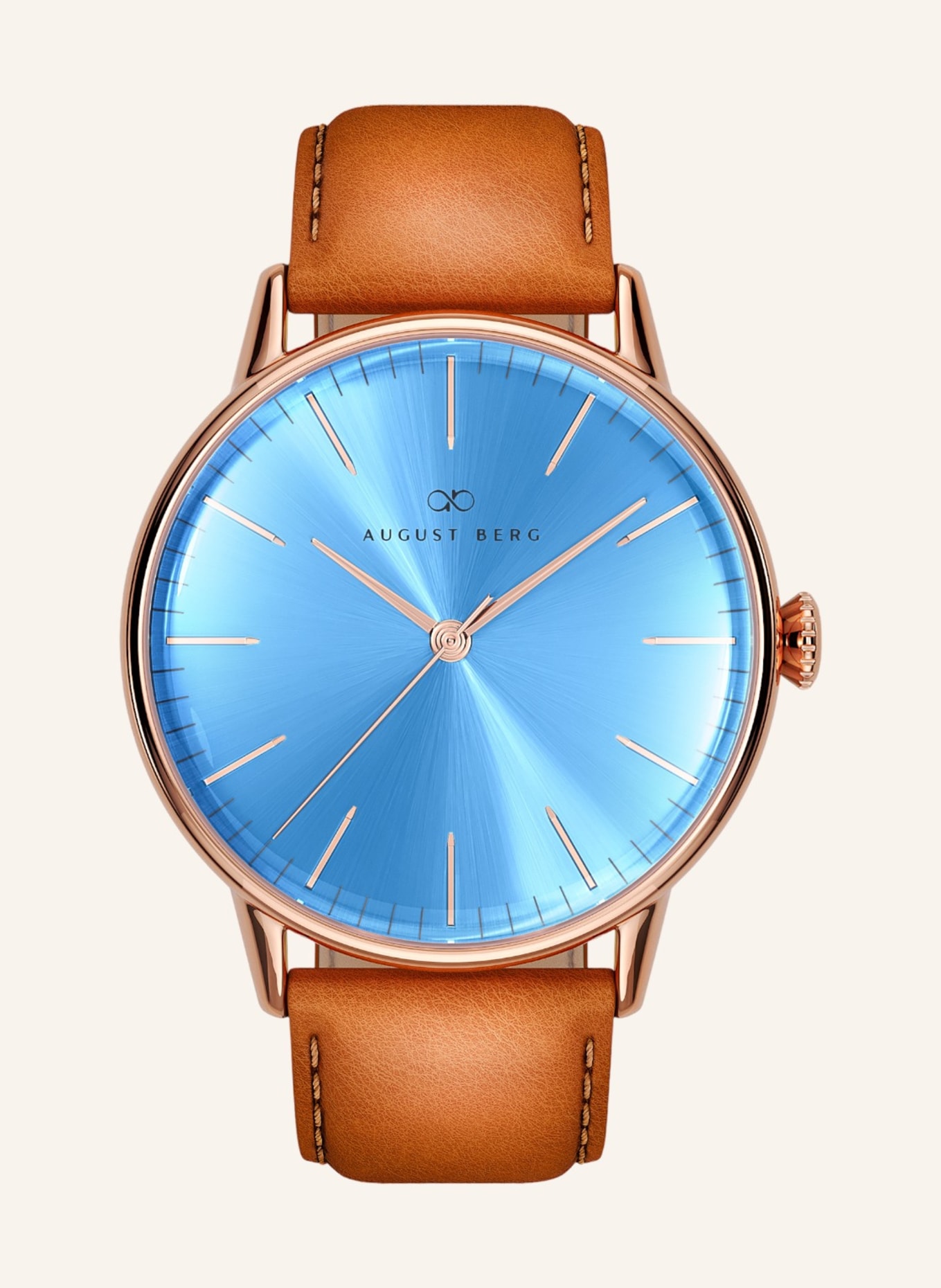 AUGUST BERG Armbanduhr Serenity, Farbe: HELLBLAU (Bild 1)