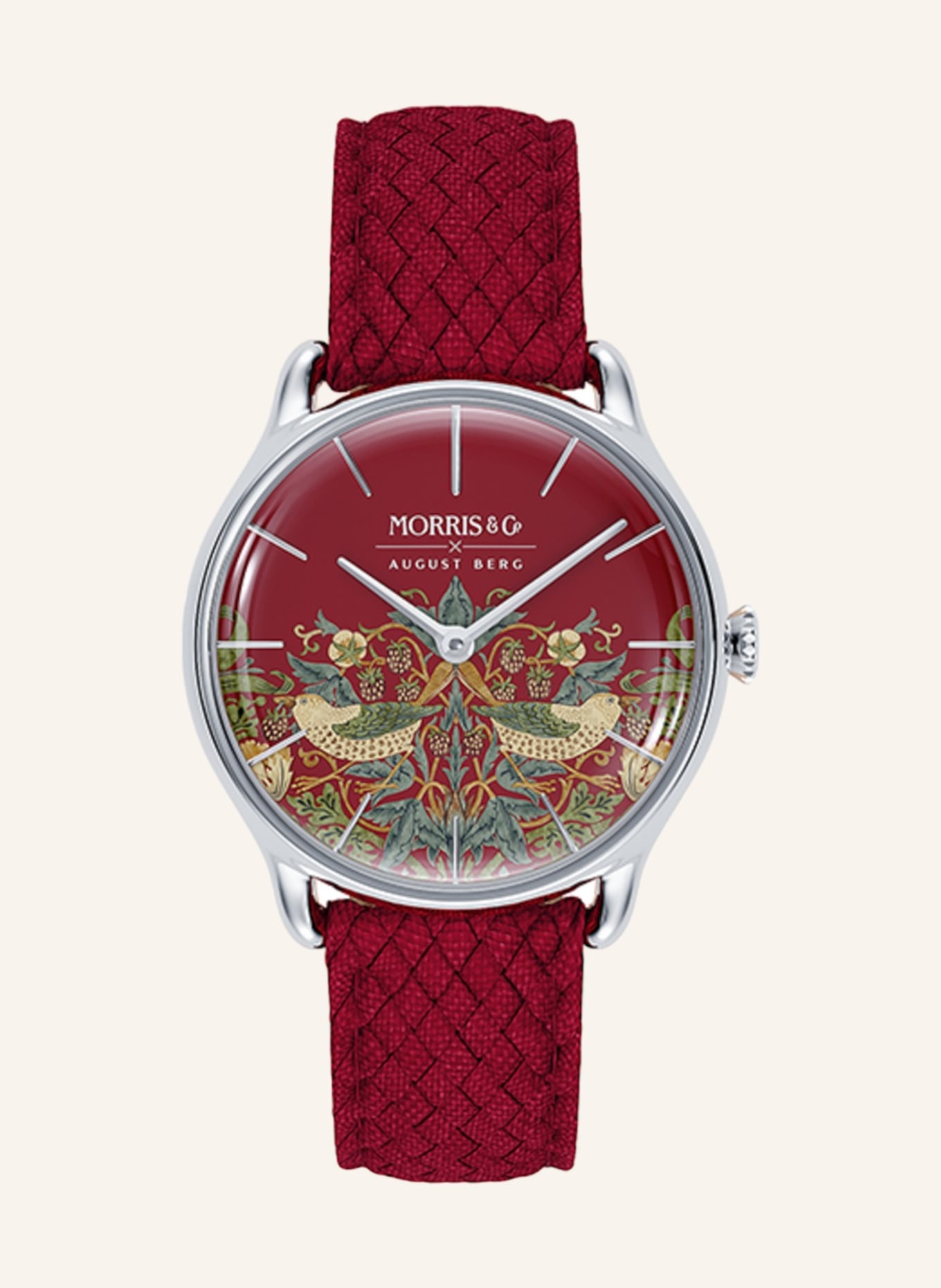 AUGUST BERG Armbanduhr Morris & Co., Farbe: DUNKELROT (Bild 1)