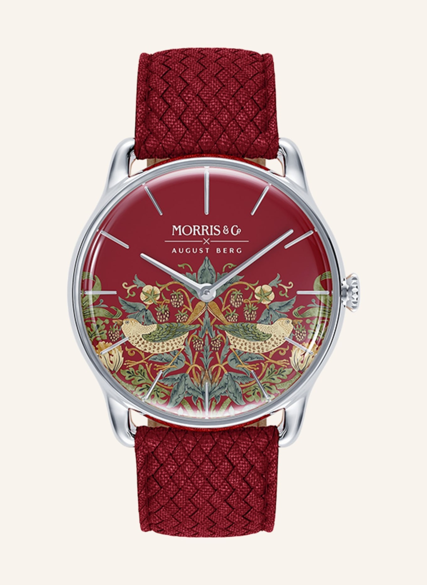 AUGUST BERG Armbanduhr Morris & Co., Farbe: DUNKELROT (Bild 1)