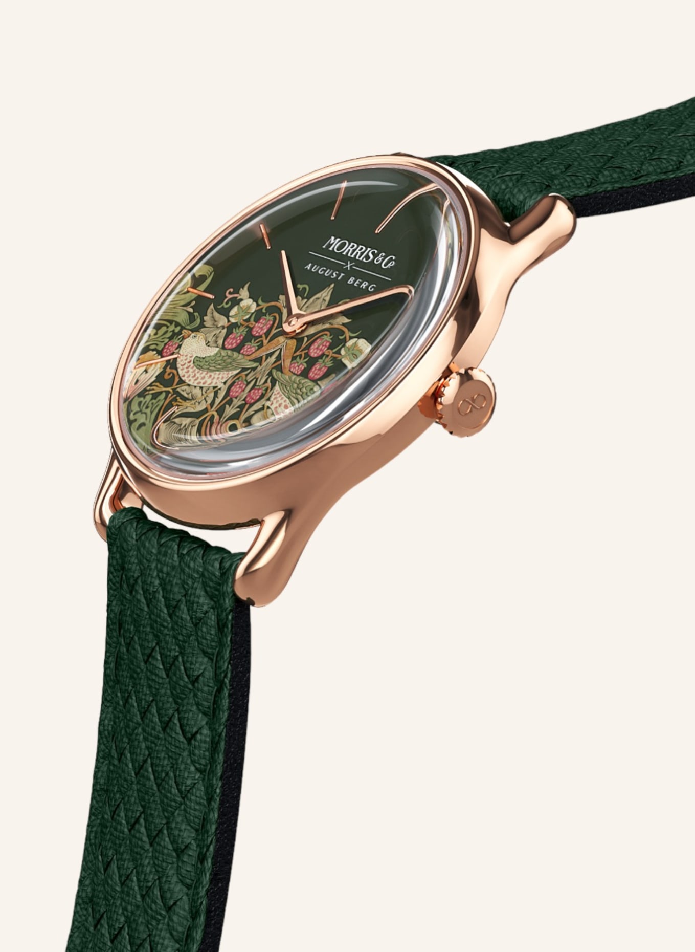 AUGUST BERG Armbanduhr Morris & Co., Farbe: DUNKELGRÜN (Bild 2)