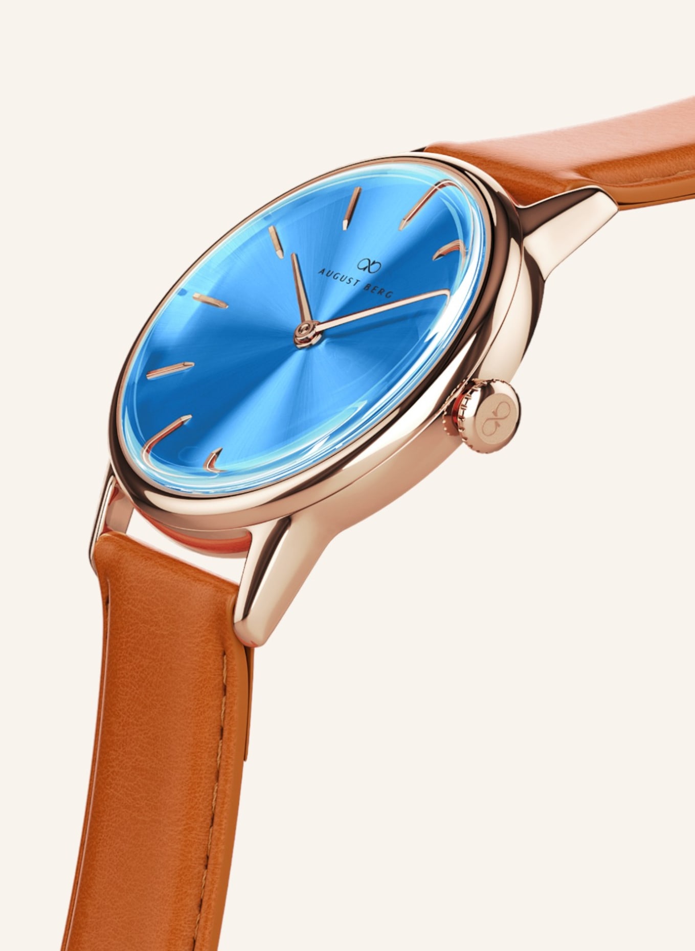 AUGUST BERG Armbanduhr Serenity, Farbe: HELLBLAU (Bild 2)