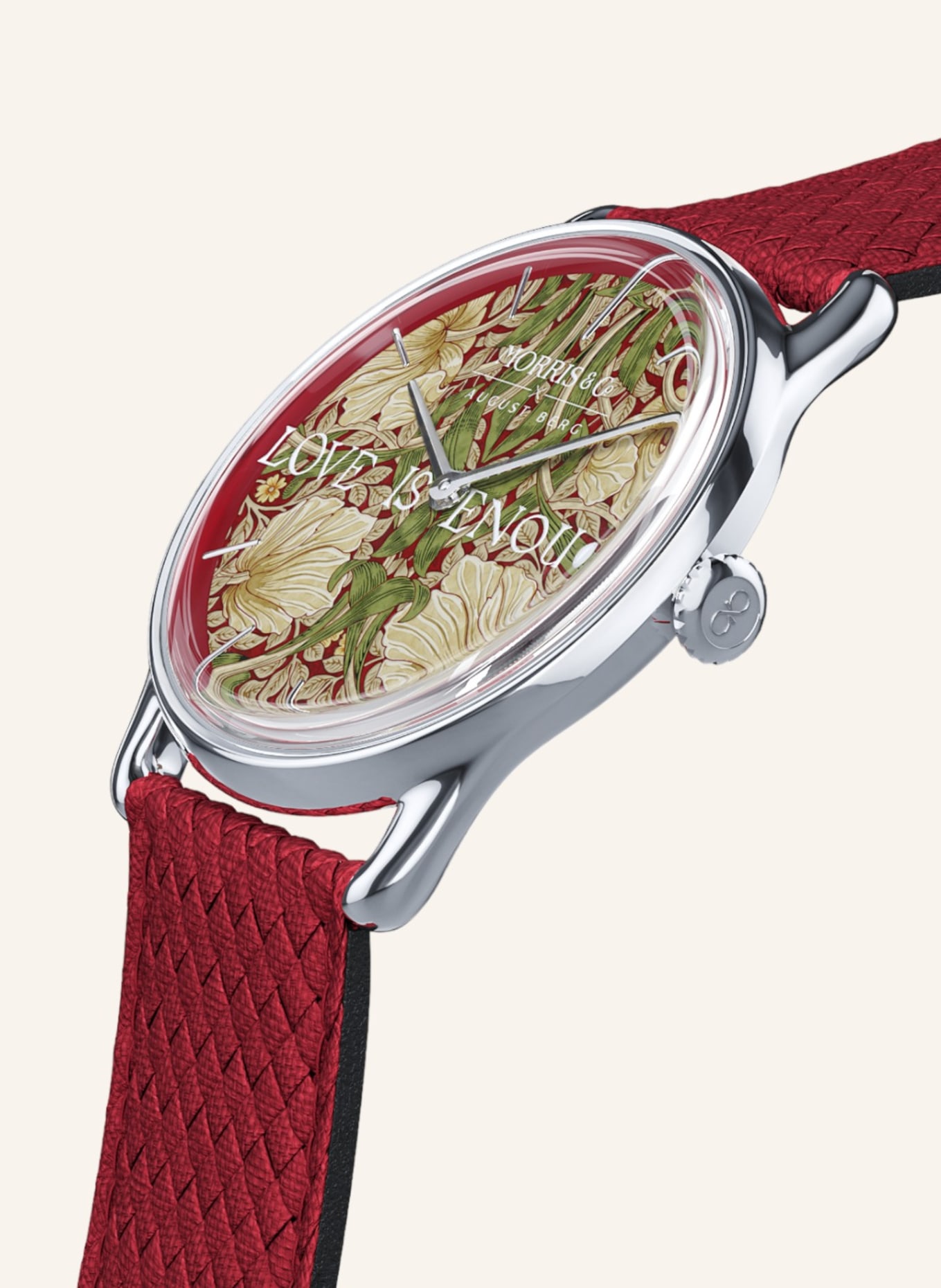 AUGUST BERG Armbanduhr Morris & Co., Farbe: DUNKELROT (Bild 2)