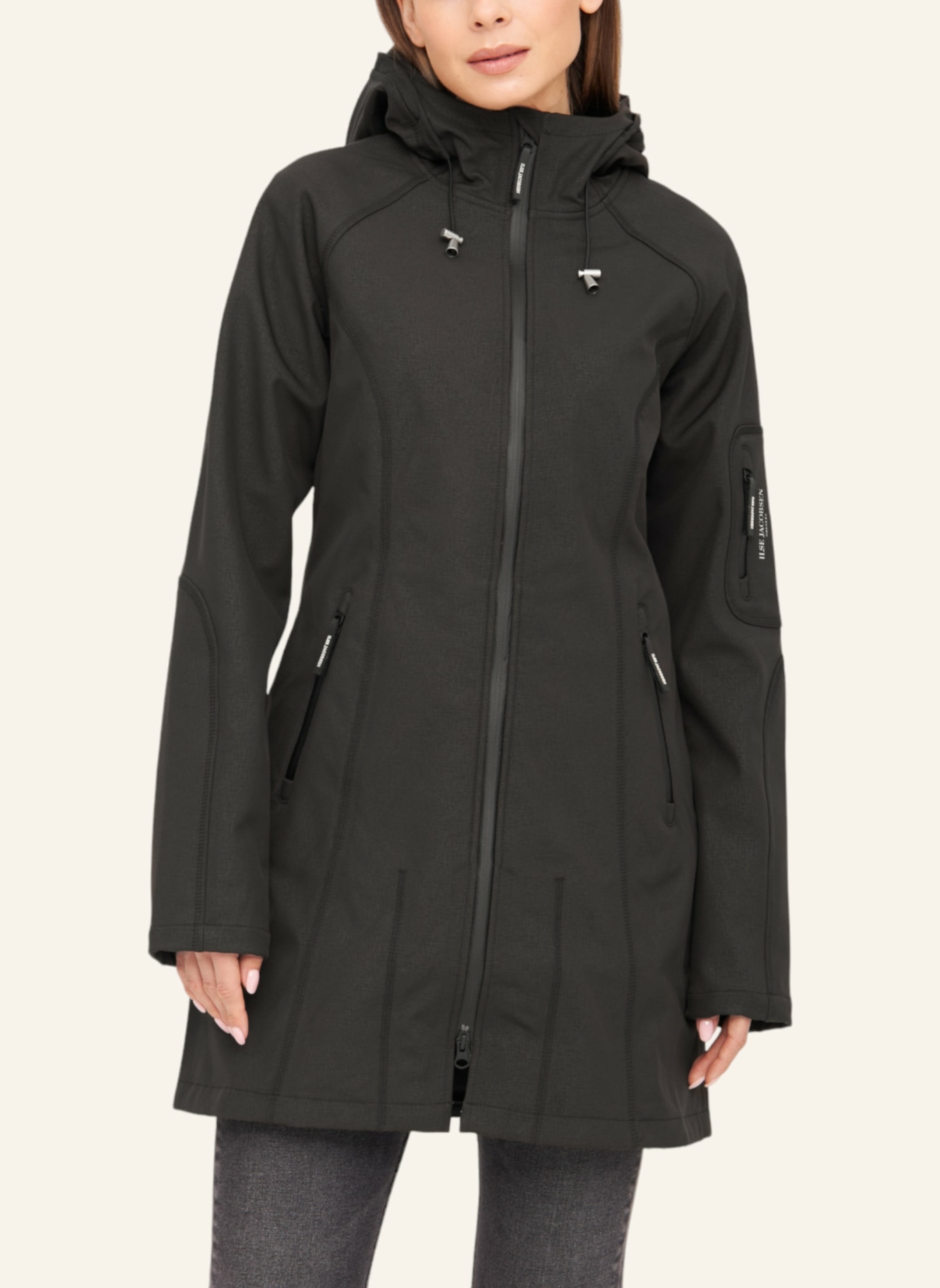 ILSE JACOBSEN Softshell-Mantel: SCHWARZ