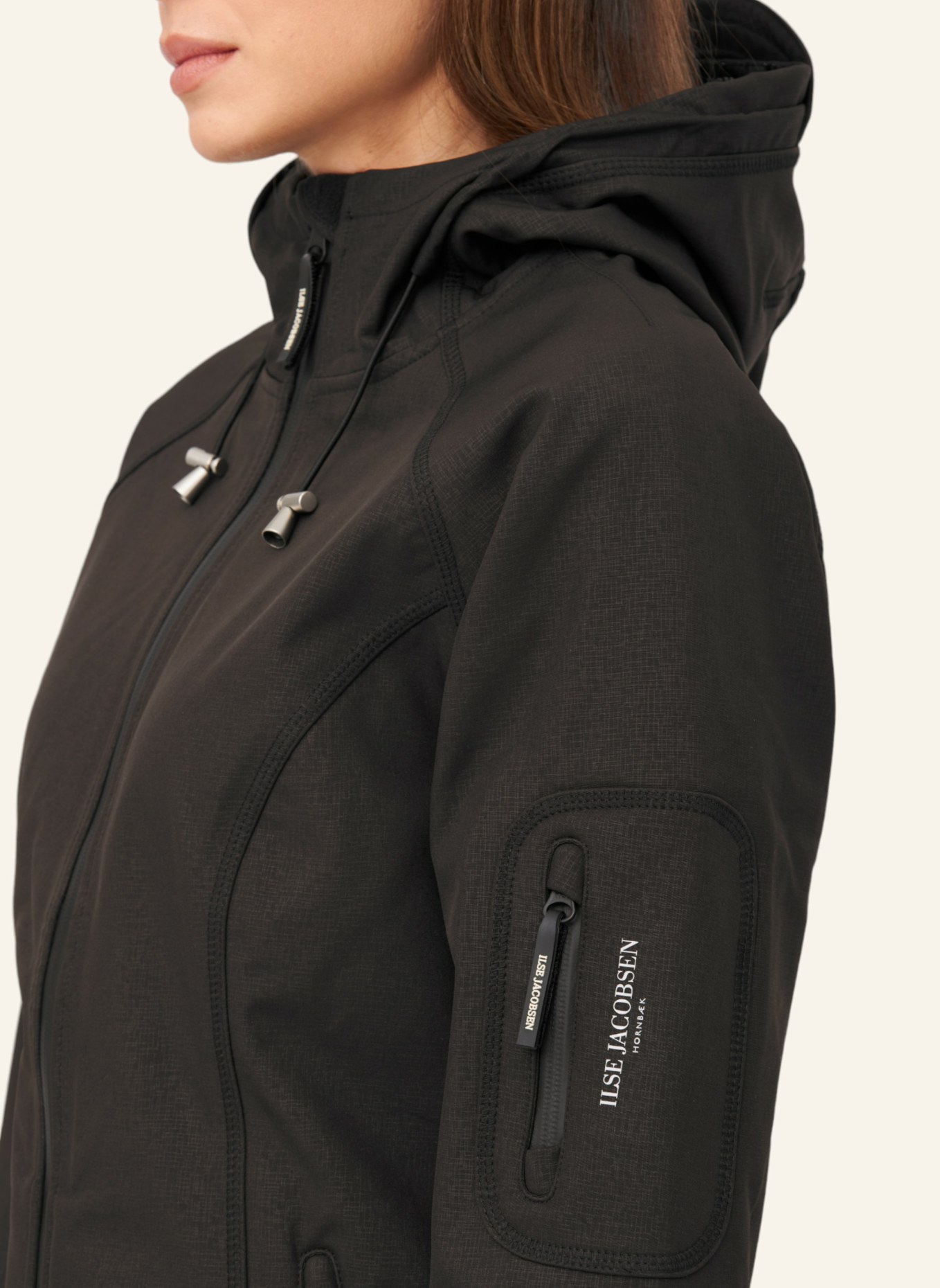 ILSE JACOBSEN Softshell-Mantel: SCHWARZ