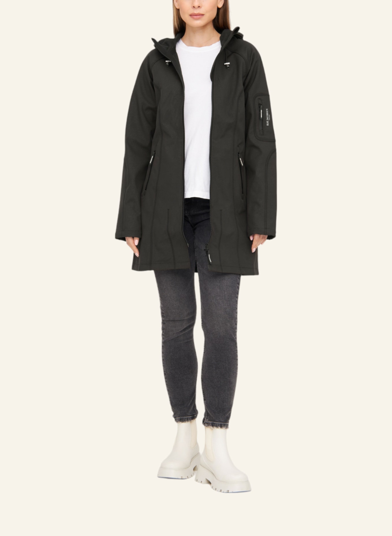 ILSE JACOBSEN Softshell-Mantel: SCHWARZ