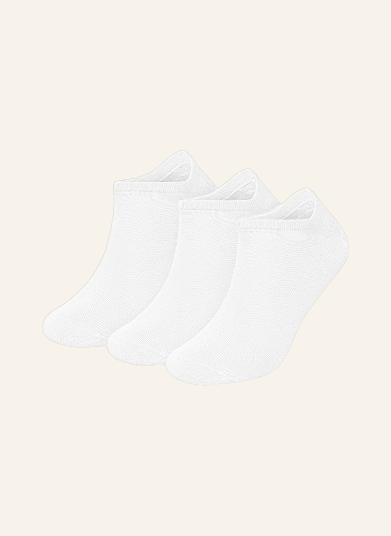 DillySocks 3er-Pack Sneakersocken ONE COLOR SHORTIES: WEISS