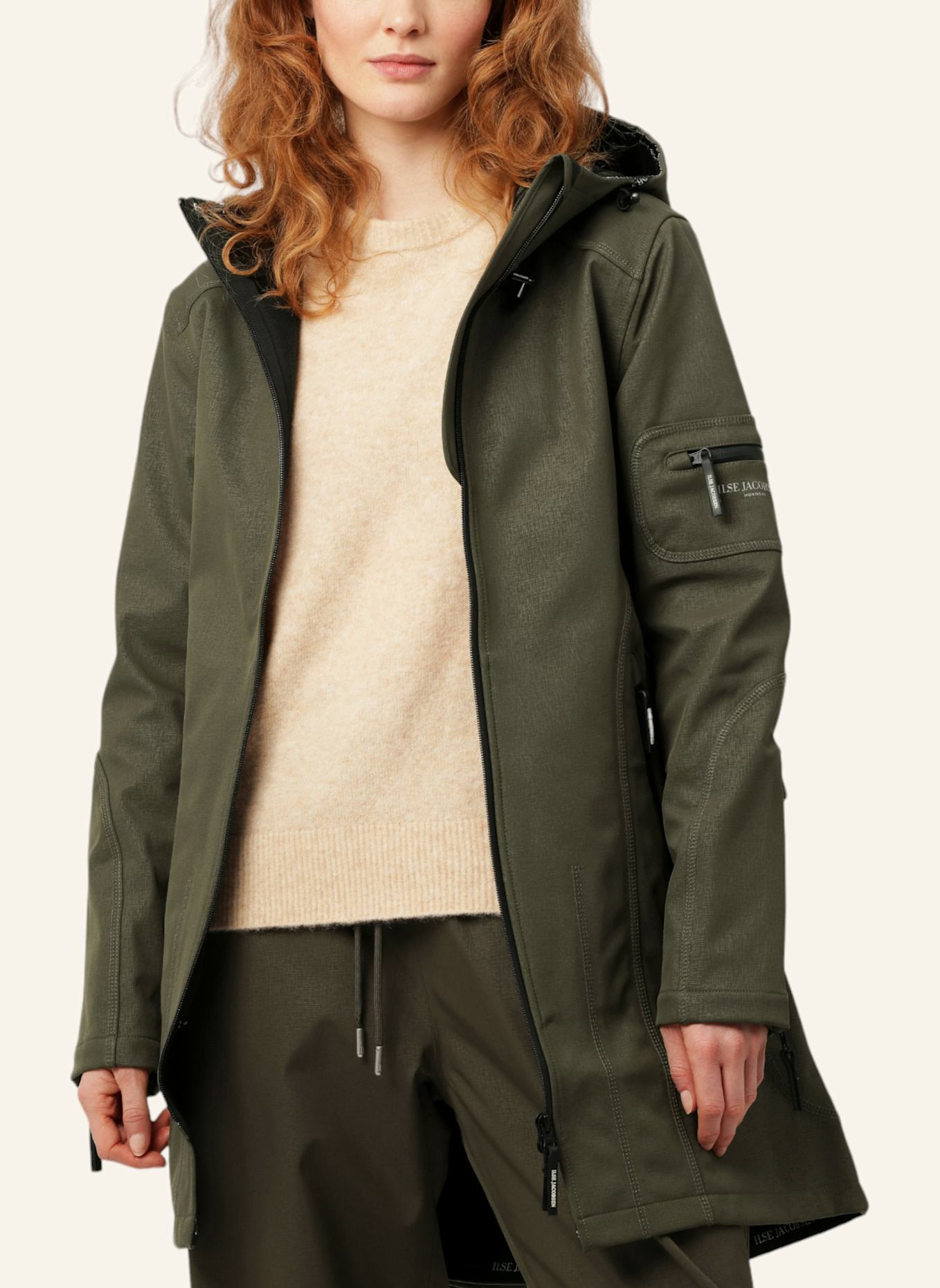 ILSE JACOBSEN Regenjacke RAIN07, Farbe: KHAKI (Bild 4)