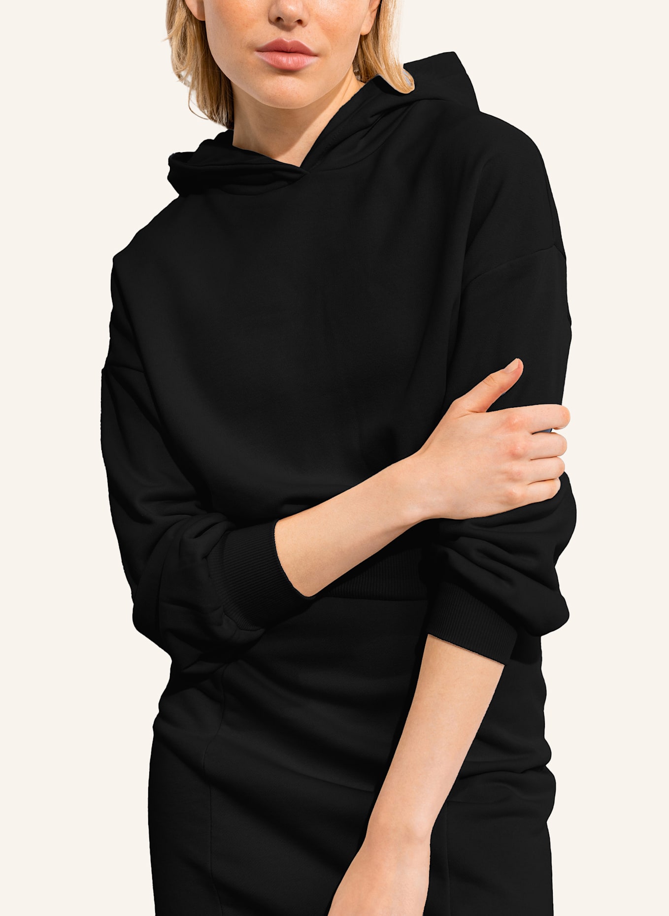 Les Lunes Hoodie-Kleid CHARLIE, Farbe: SCHWARZ (Bild 4)