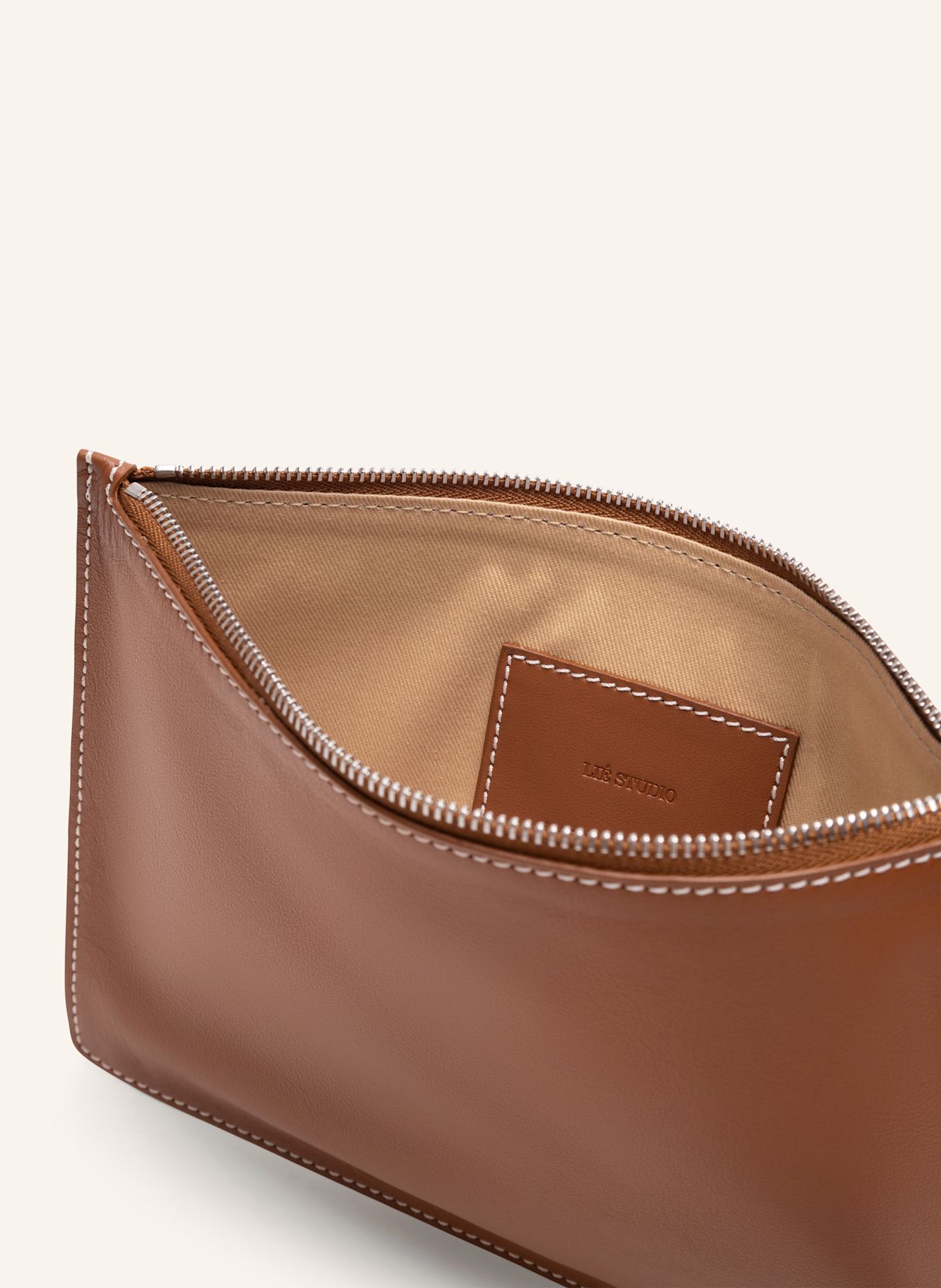 Lié Studio Clutches CHARLIE: BRAUN
