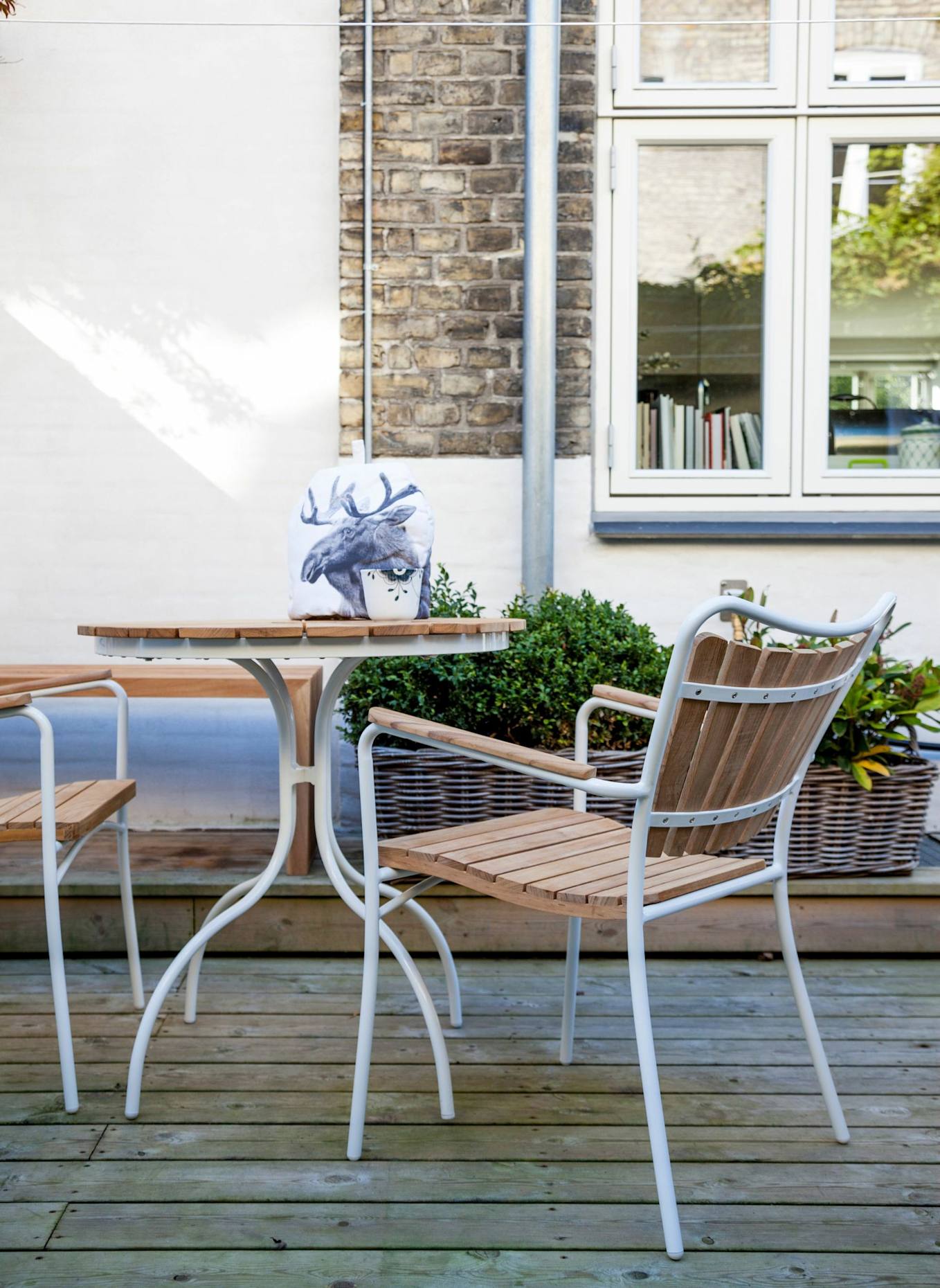 cinas 3tlg.-Balkon Set ELLEN: WEISS