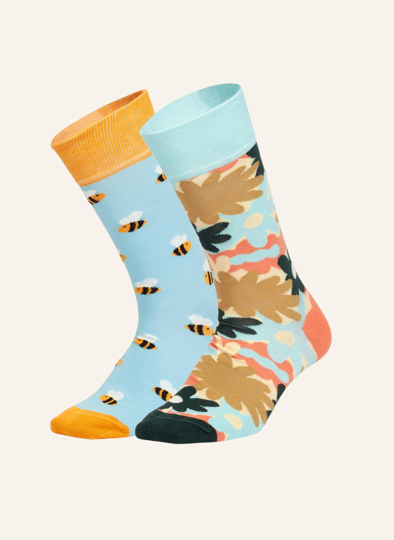 DillySocks Socken BEE PARTY: SCHWARZ/ WEISS/ ROT