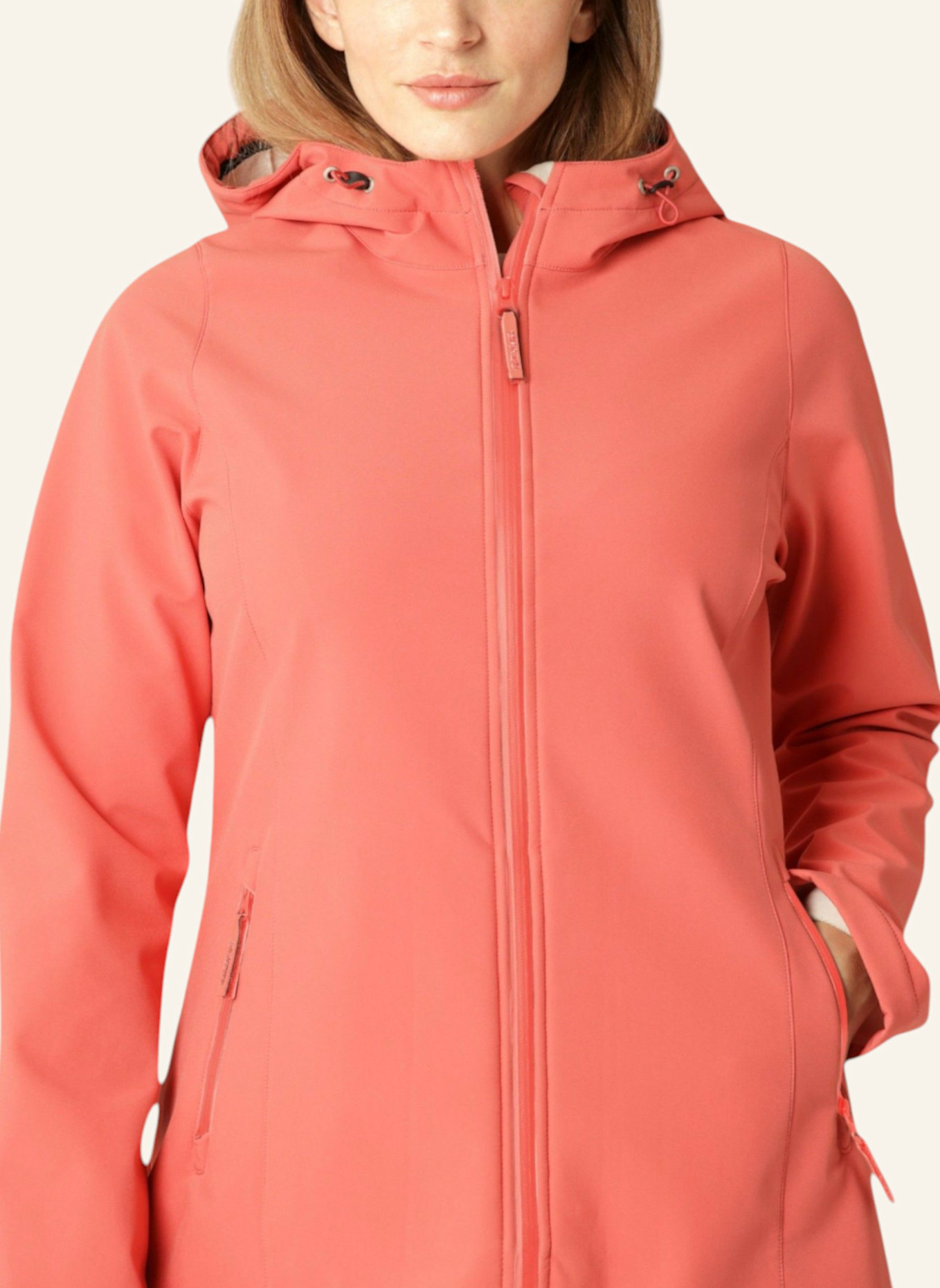 ILSE JACOBSEN Regenmantel DAYBREAK01B: HELLROSA