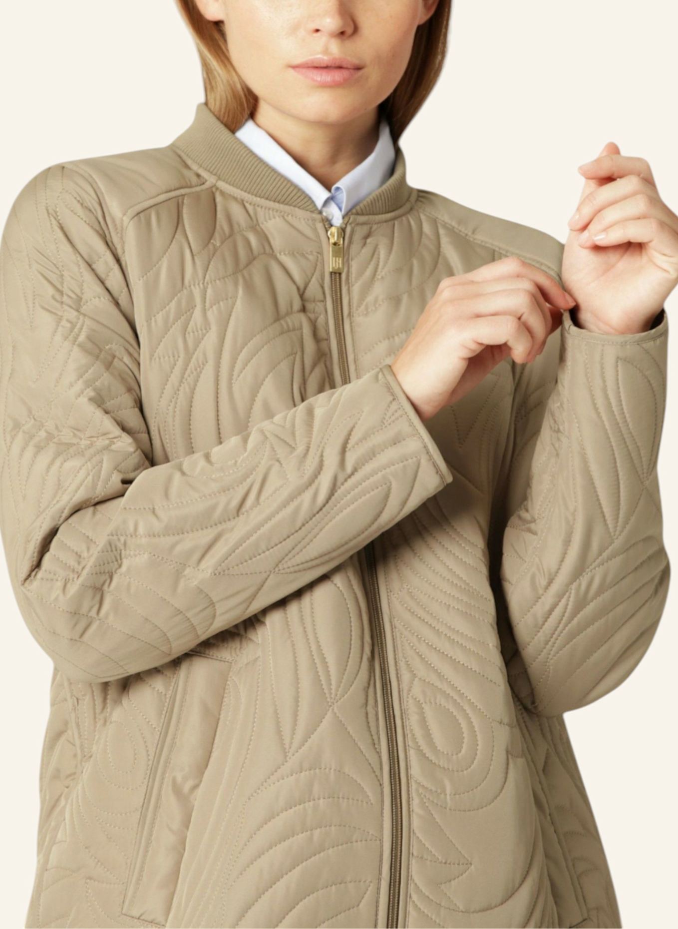 ILSE JACOBSEN Steppmantel DUNE06: BEIGE