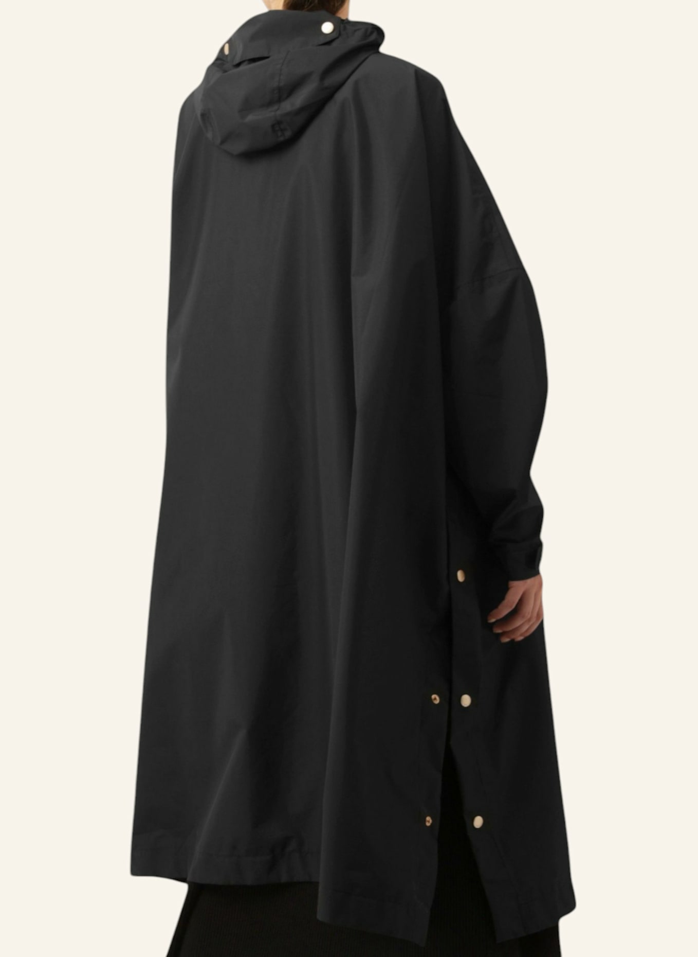 ILSE JACOBSEN Regenponcho RAIN221SP: SCHWARZ