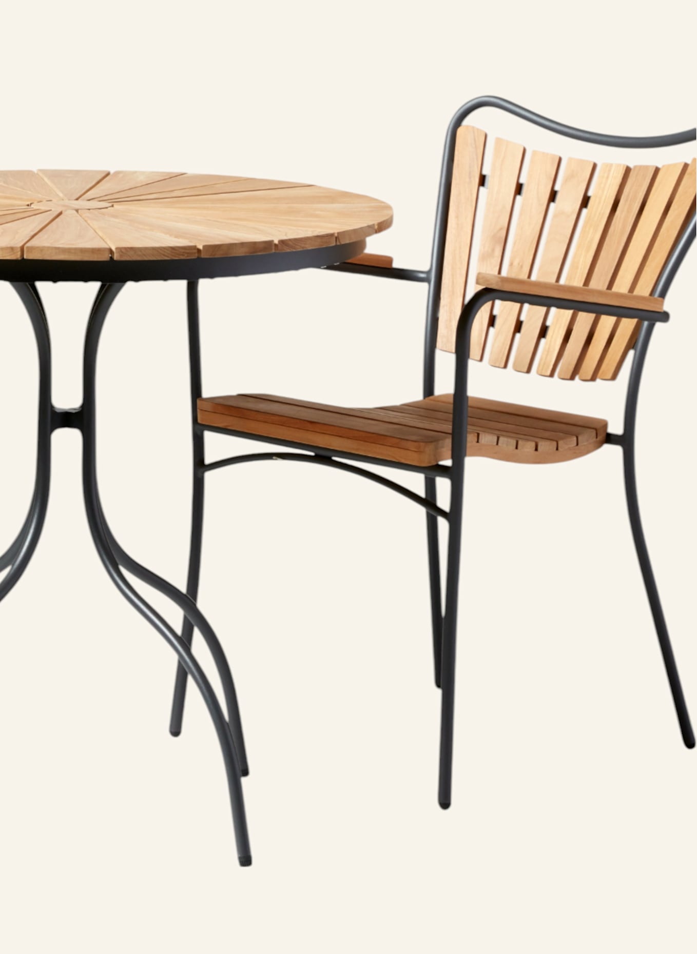 cinas 3tlg.-Balkon Set ELLEN: GRAU