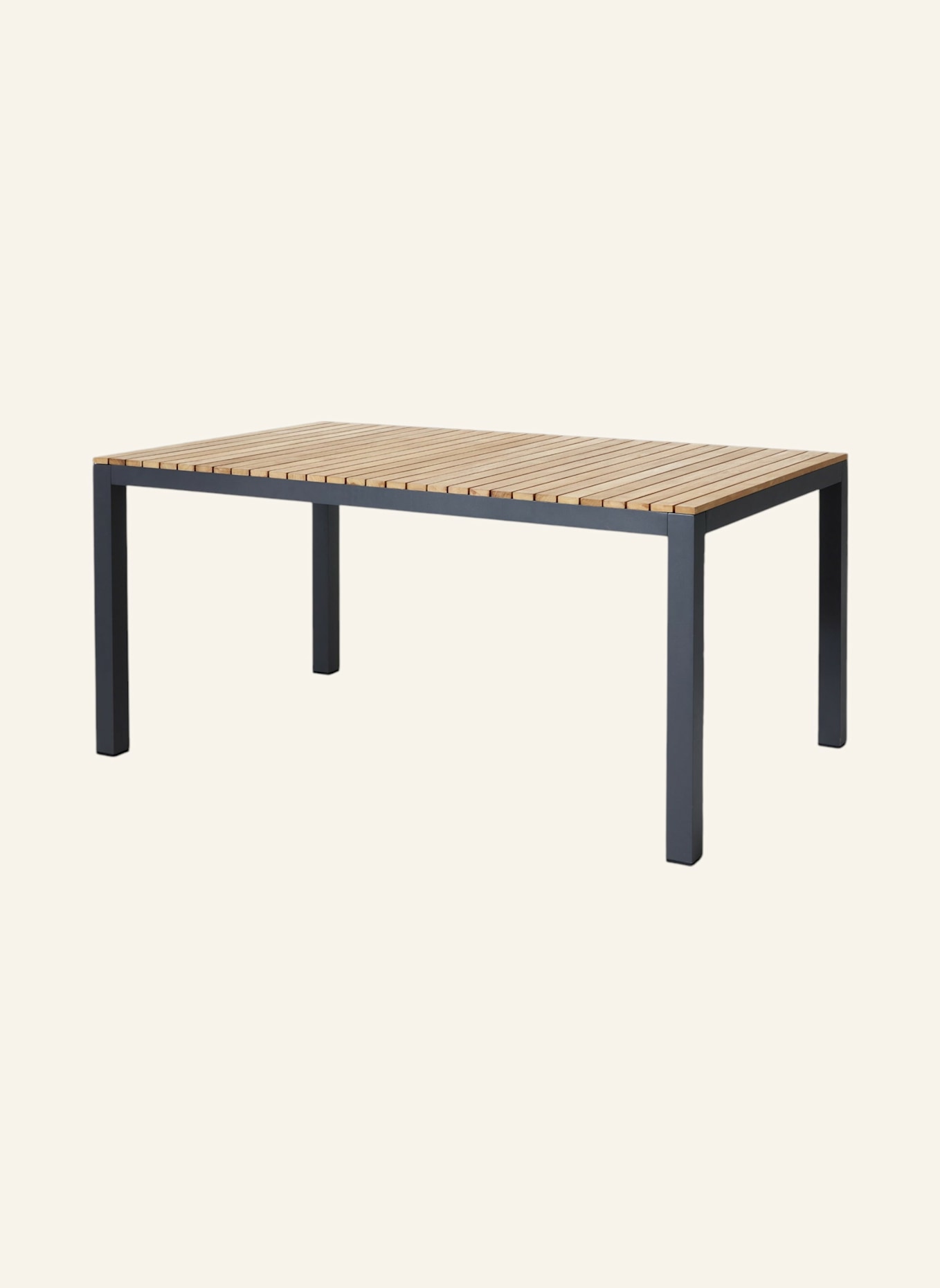 cinas Gartenmöbel Set mit 1 Tisch & 4 Stühlen MOOD EXTREME: GRAU