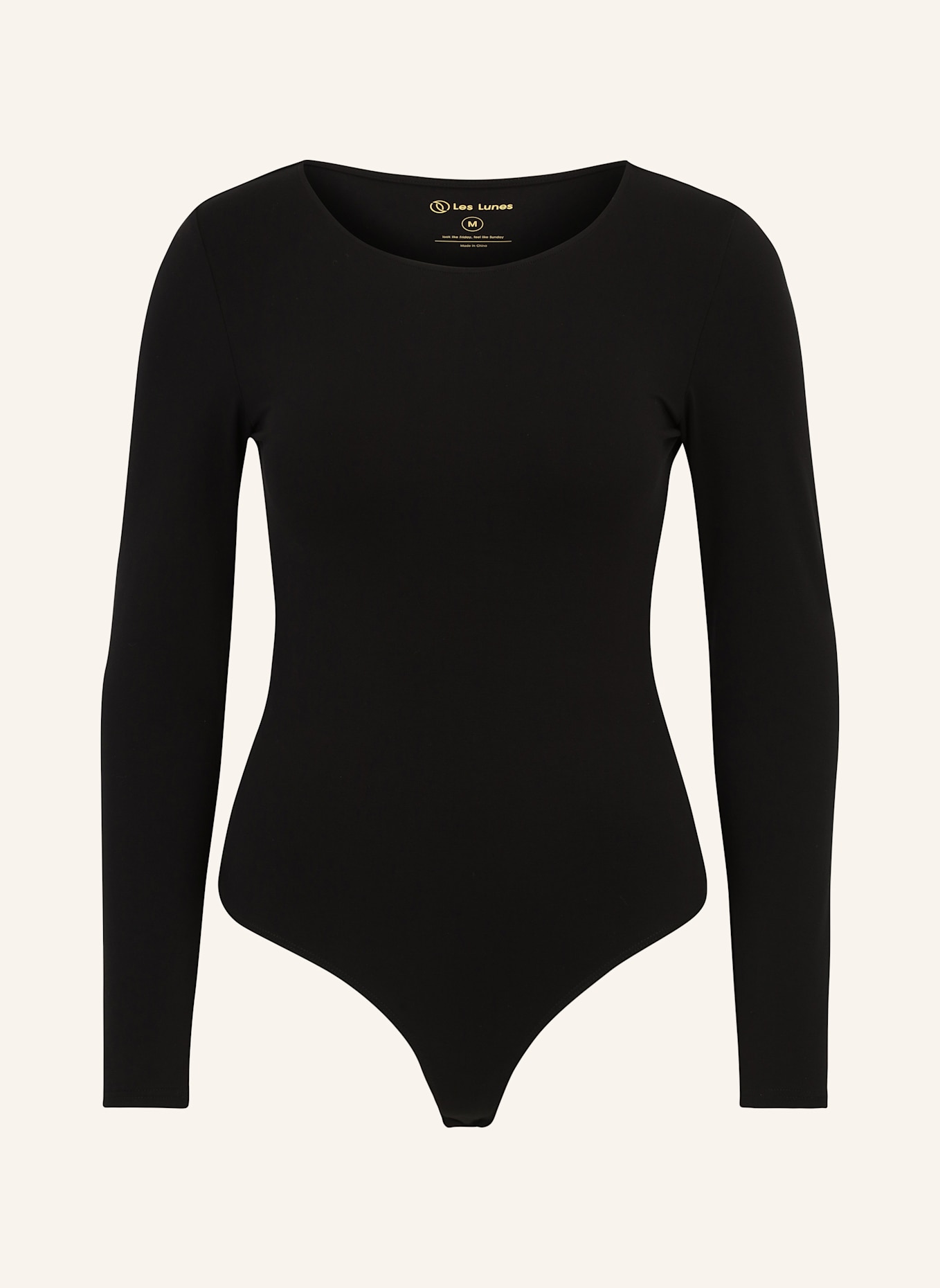 Les Lunes Langarmbody ALENA BODY: SCHWARZ