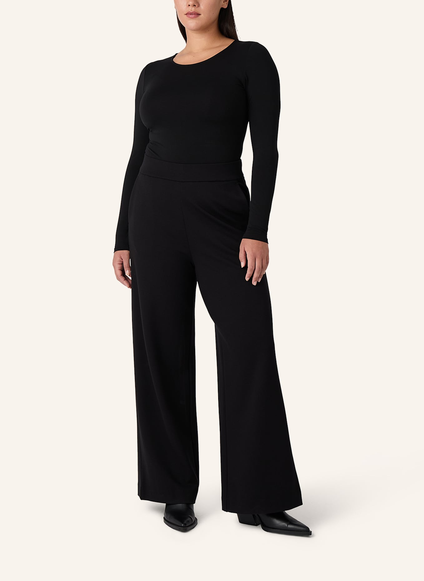 Les Lunes Langarmbody ALENA BODY: SCHWARZ