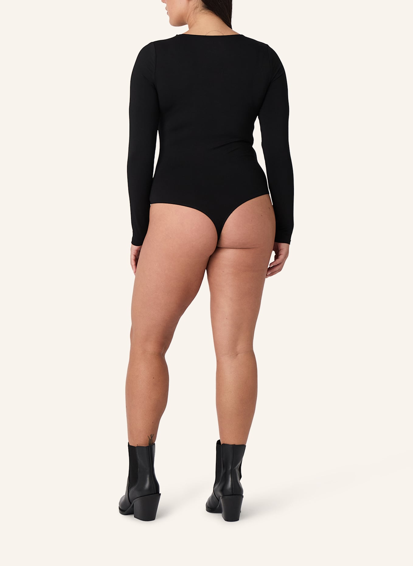 Les Lunes Langarmbody ALENA BODY: SCHWARZ