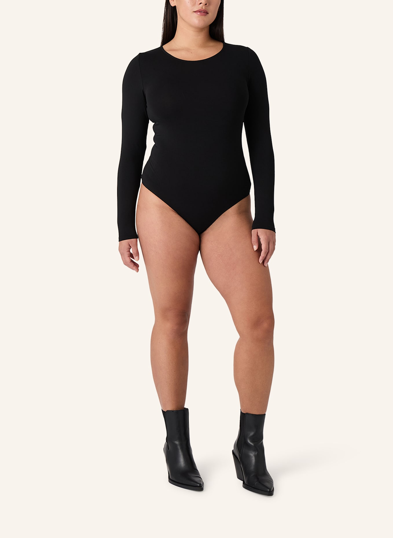 Les Lunes Langarmbody ALENA BODY: SCHWARZ