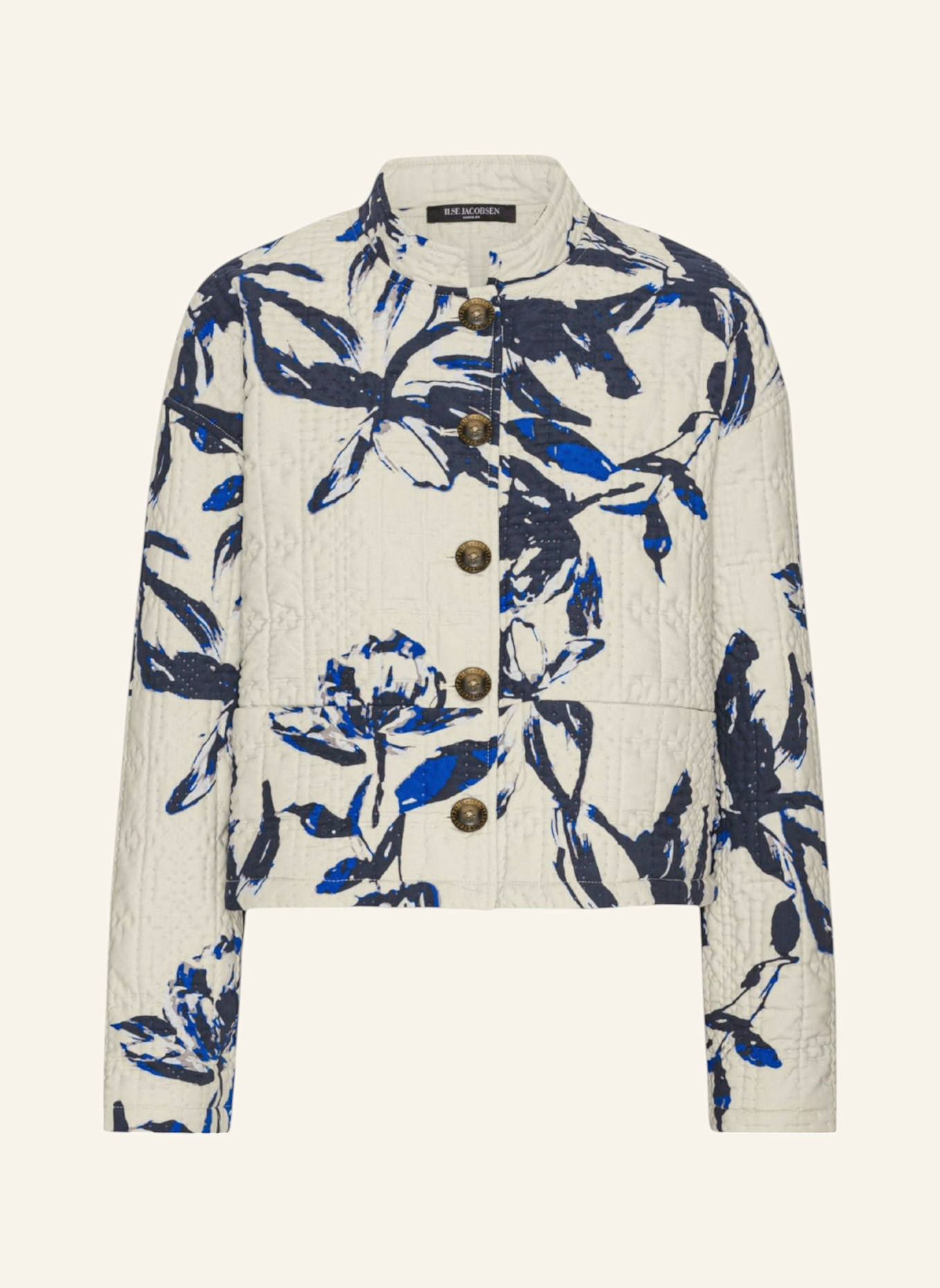 ILSE JACOBSEN Steppjacke QUILTTO01P: SCHWARZ/ WEISS/ ROT