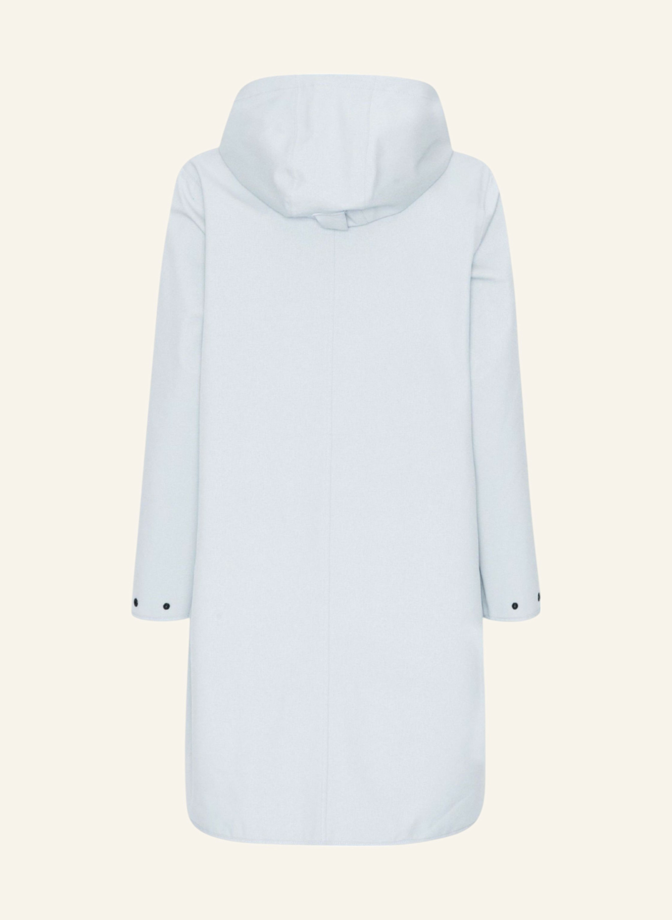 ILSE JACOBSEN Regenmantel mit abnehmbarer Kapuze: HELLBLAU