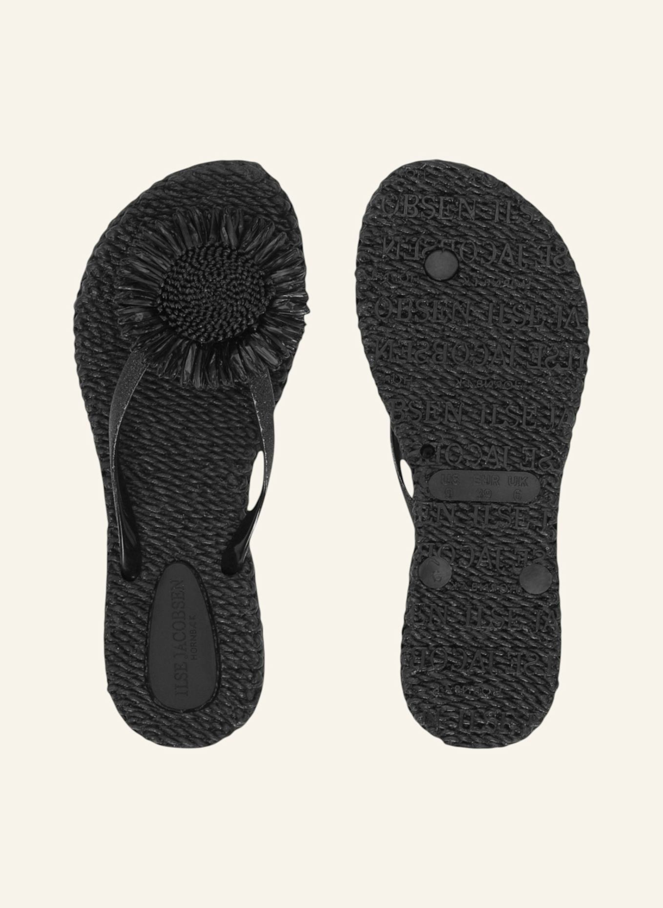 ILSE JACOBSEN Zehentrenner: SCHWARZ