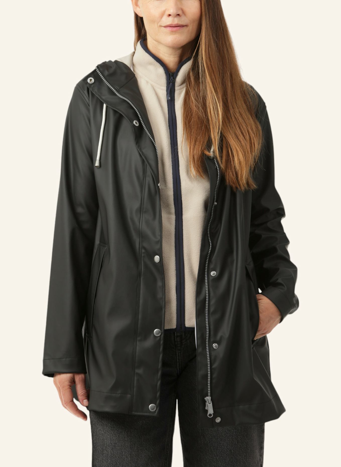 ILSE JACOBSEN Regenjacke: SCHWARZ