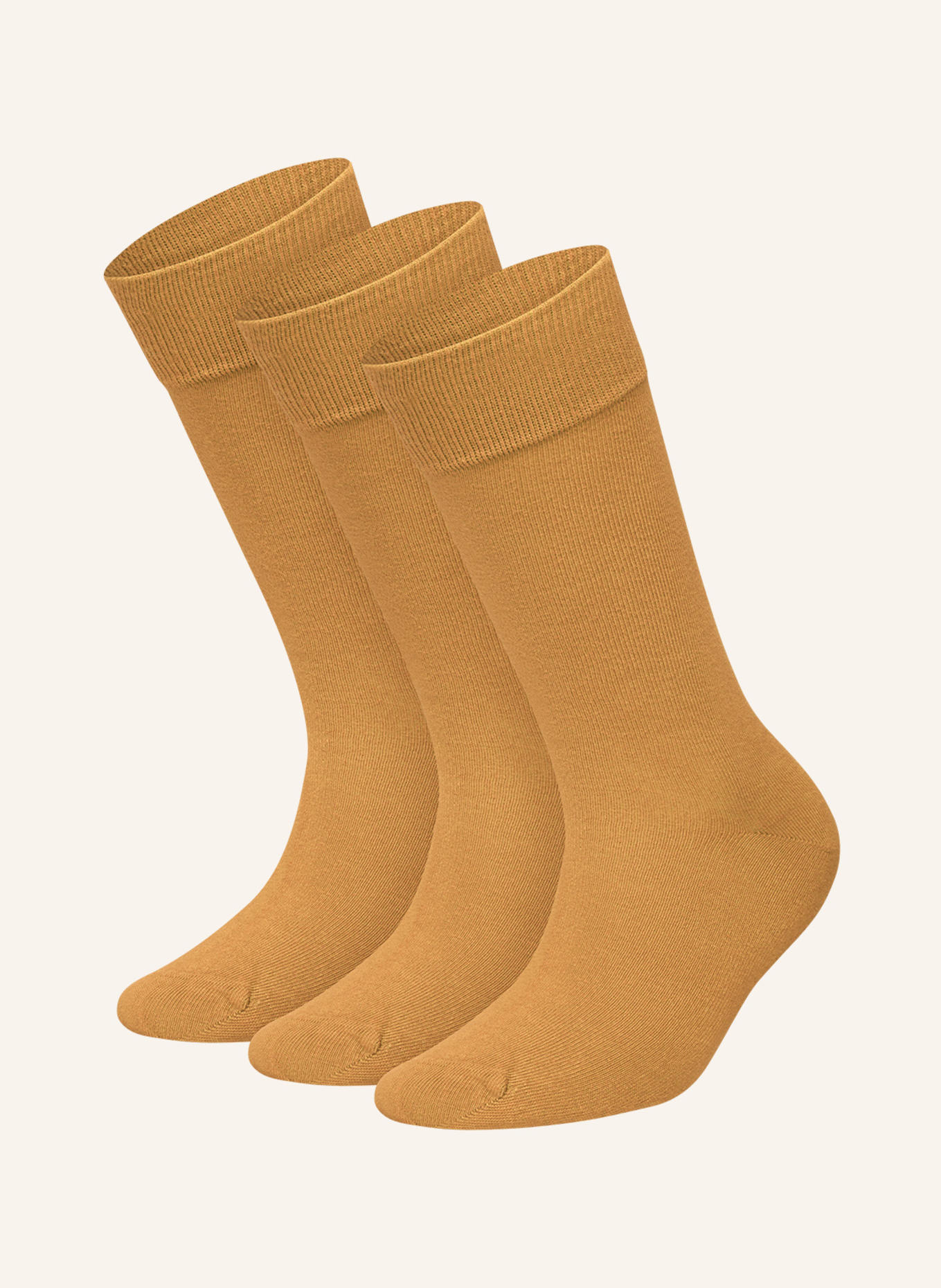 DillySocks 3-Pack of ONE COLOR SMOOTH Socks: YELLOW