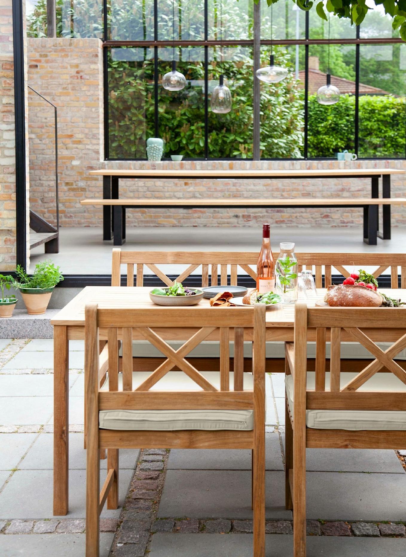 cinas Gartenstuhl-Kissen Set ROSENBORG: BEIGE