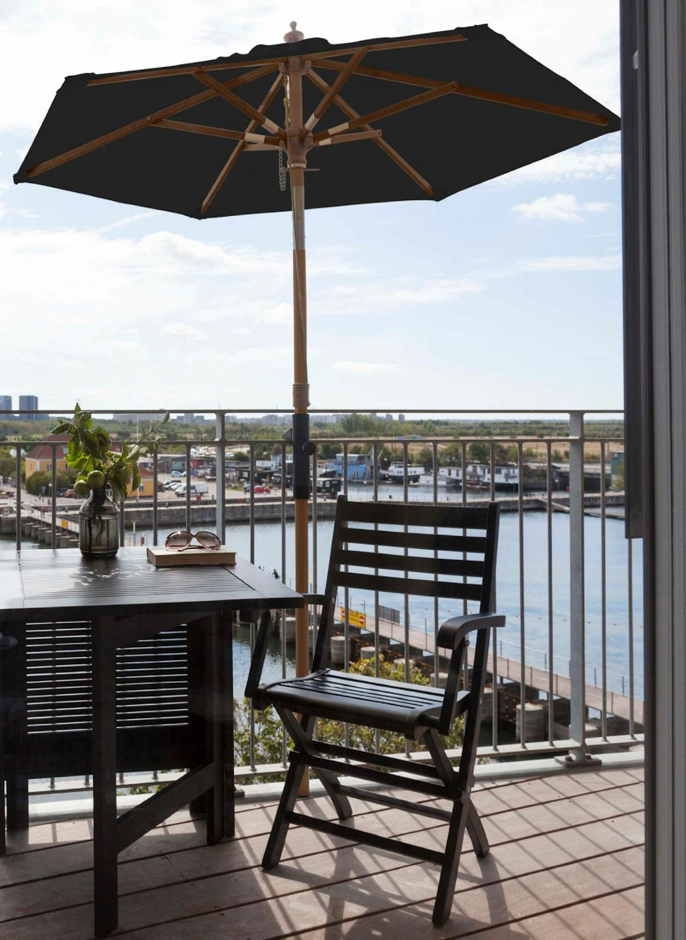 cinas Balkon-Sonnenschirm MOOD/ELLEN: SCHWARZ