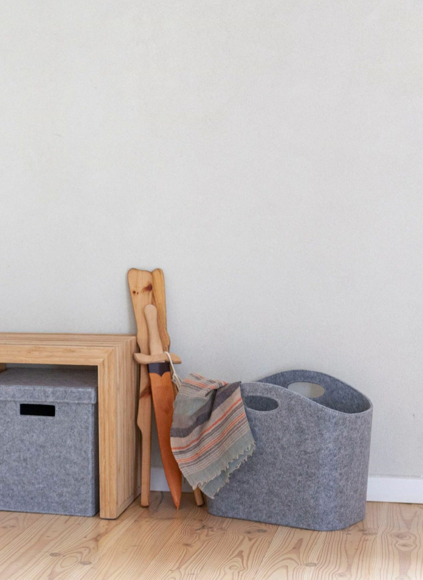 cinas Aufbewahrungskorb CLASSIC: HELLGRAU