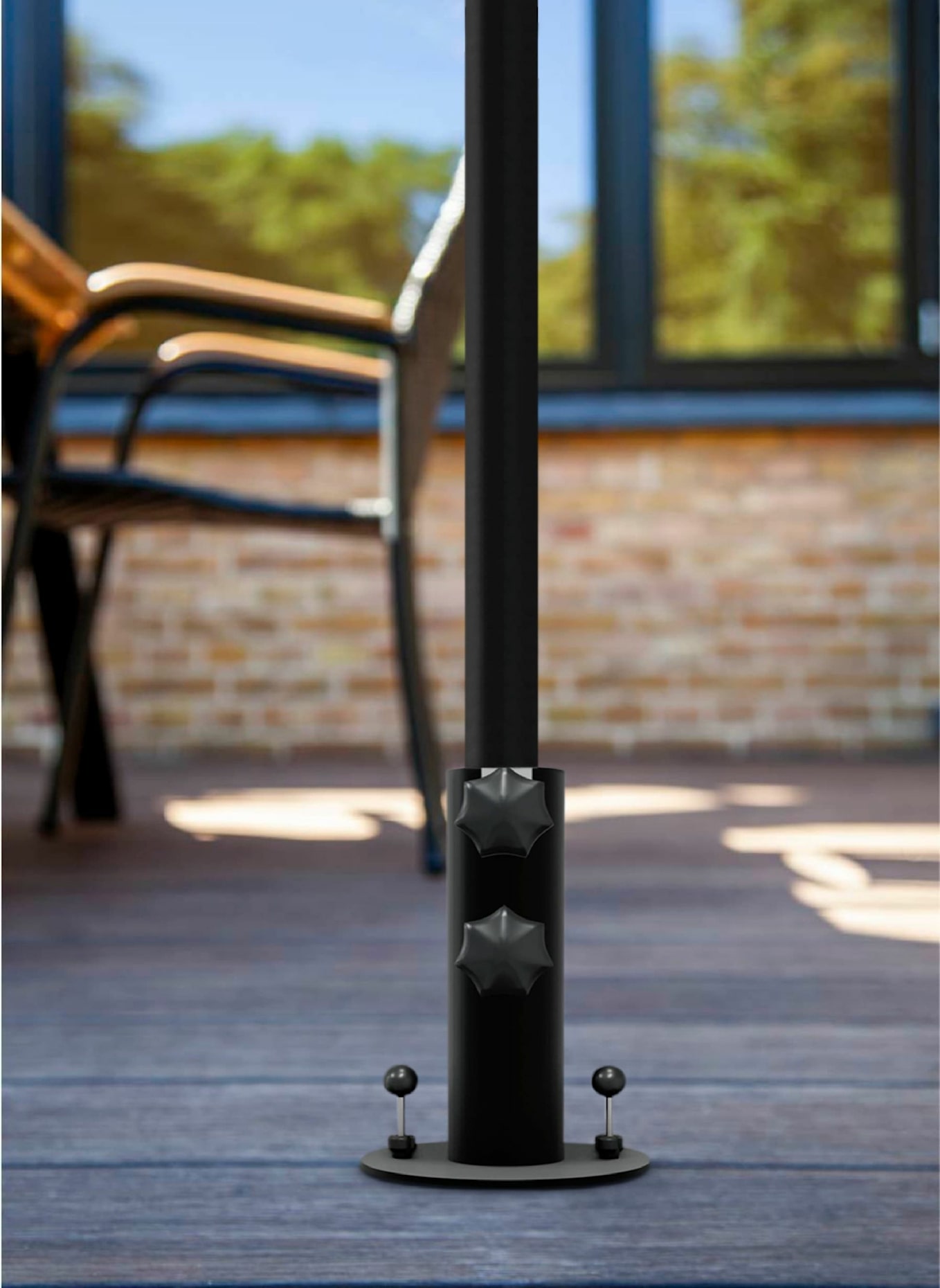 cinas Sonnenschirmständer SMART: GRAU
