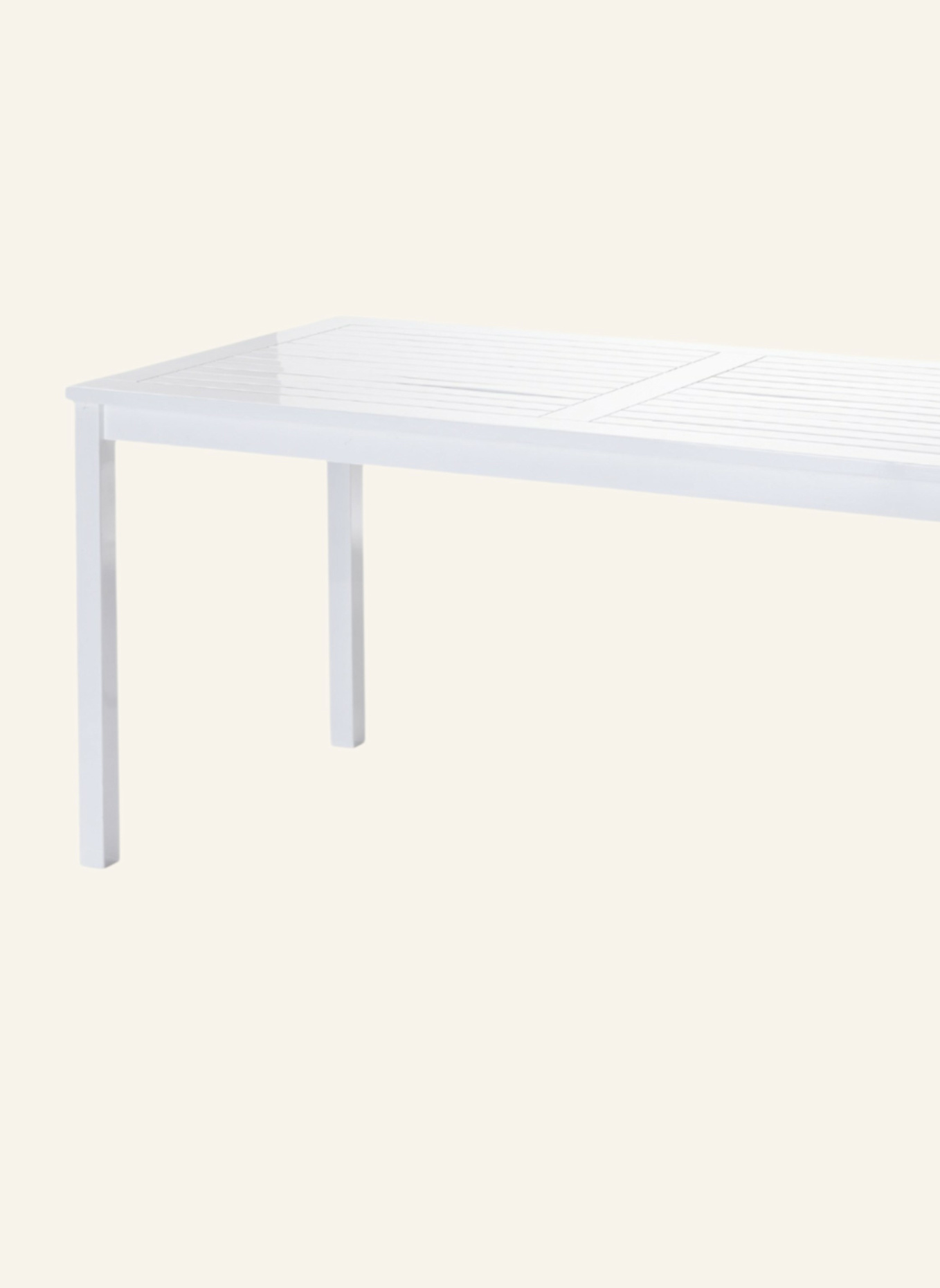 cinas Gartentisch ROSENBORG: WEISS
