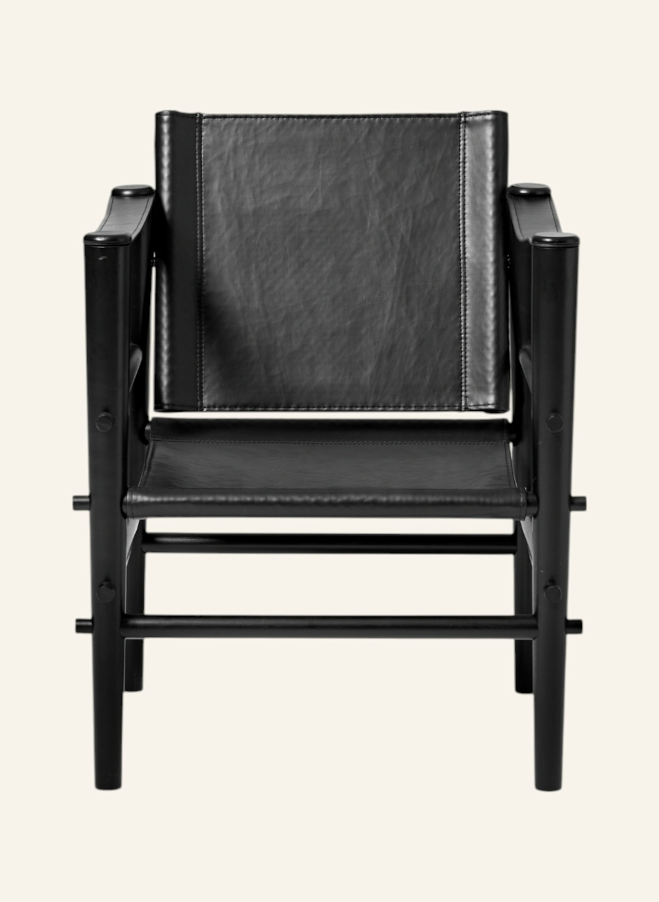 cinas Lounge Safaristuhl NOBLE: SCHWARZ