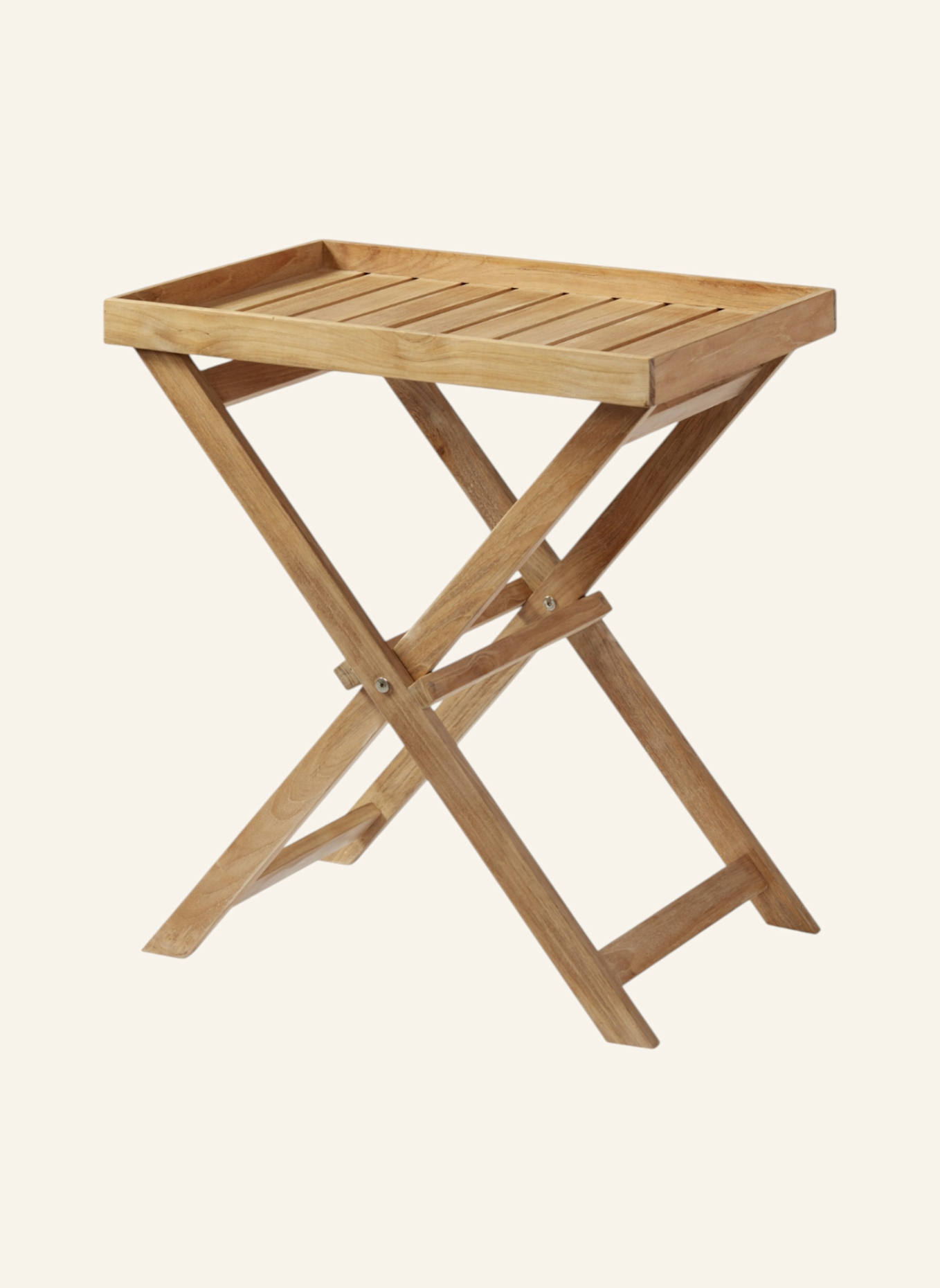 cinas Tablett-Beistelltisch CLASSIC: BRAUN