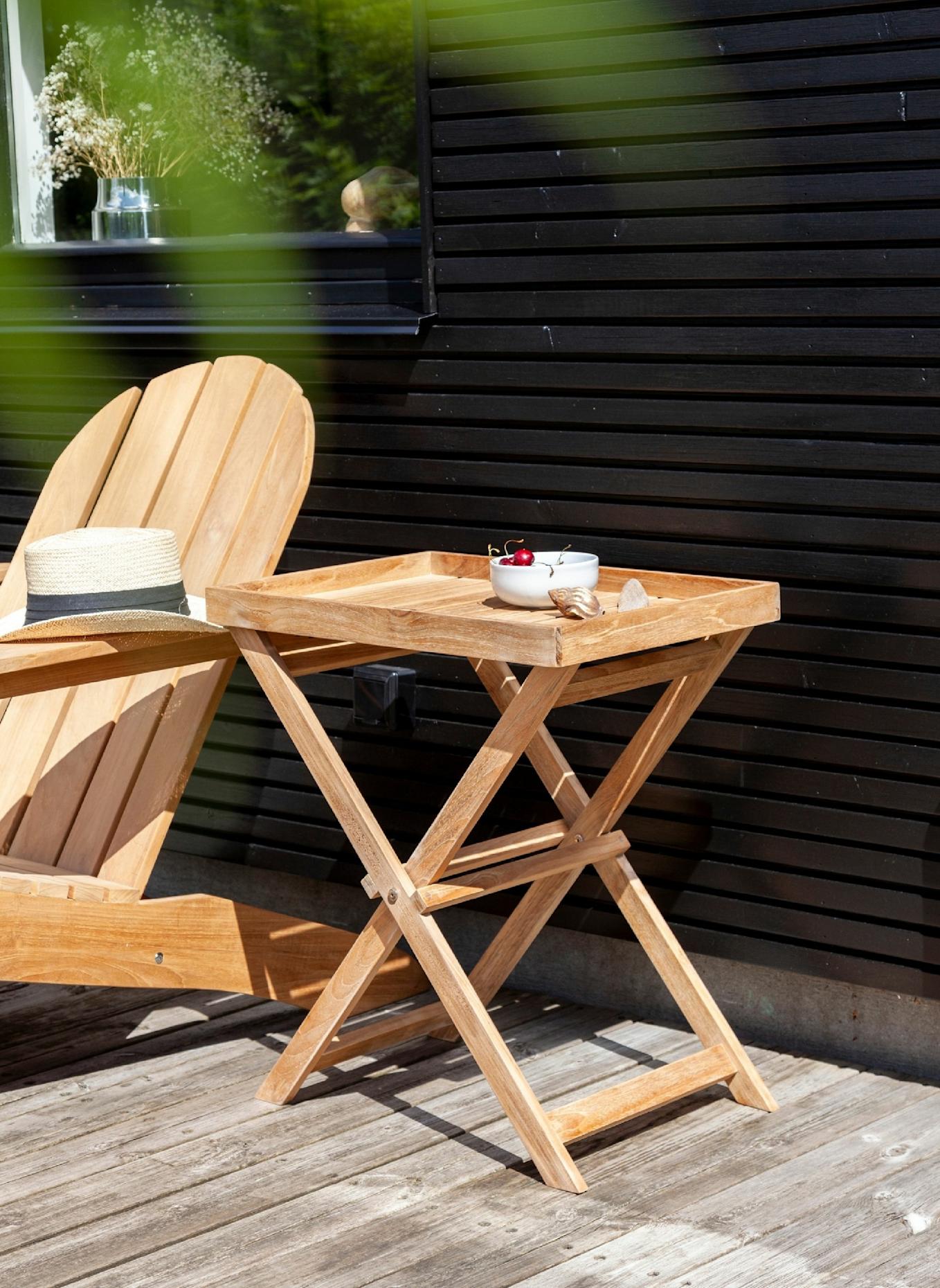 cinas Tablett-Beistelltisch CLASSIC: BRAUN