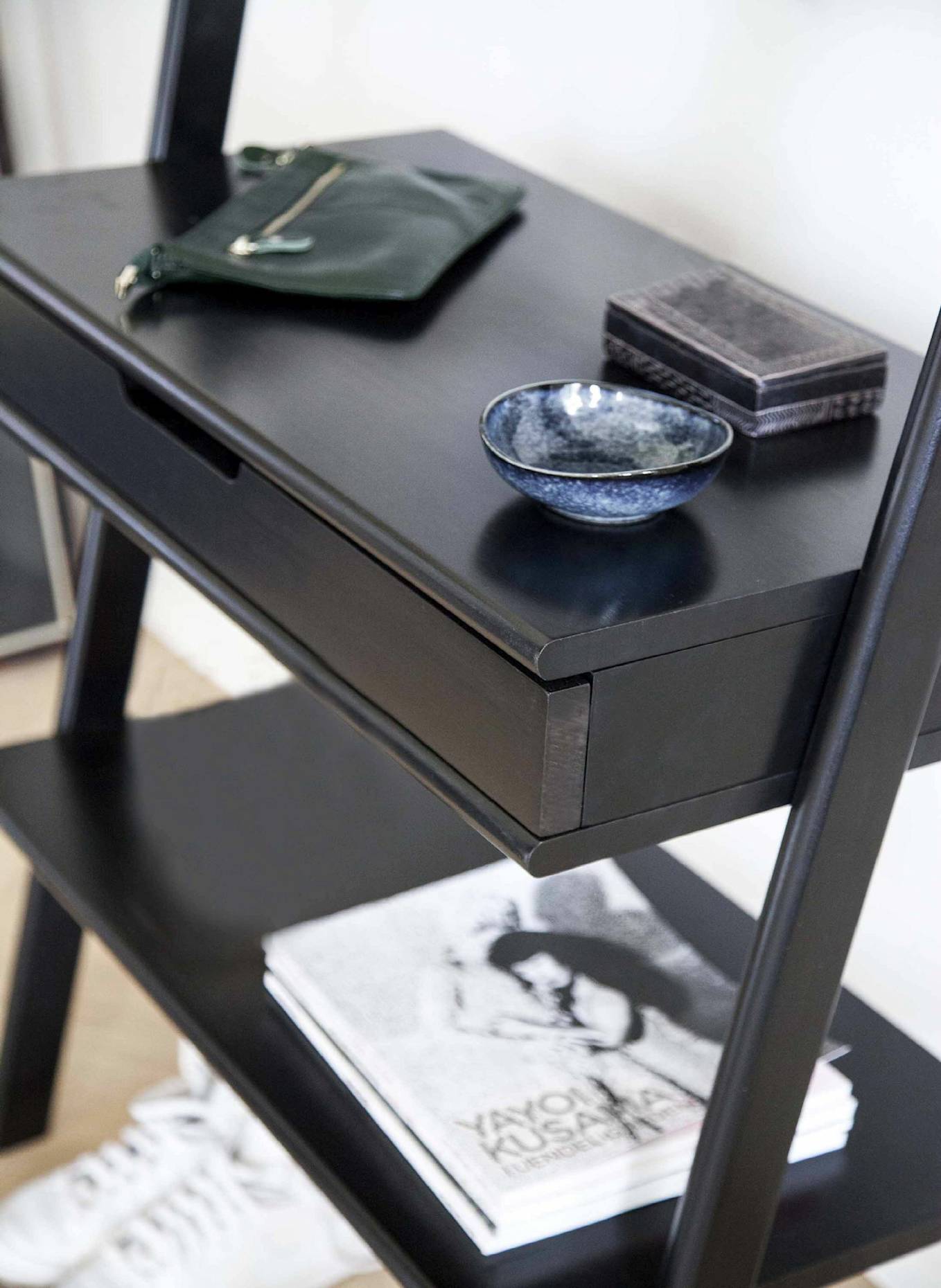 cinas Garderobe mit Schublade NOBLE: SCHWARZ