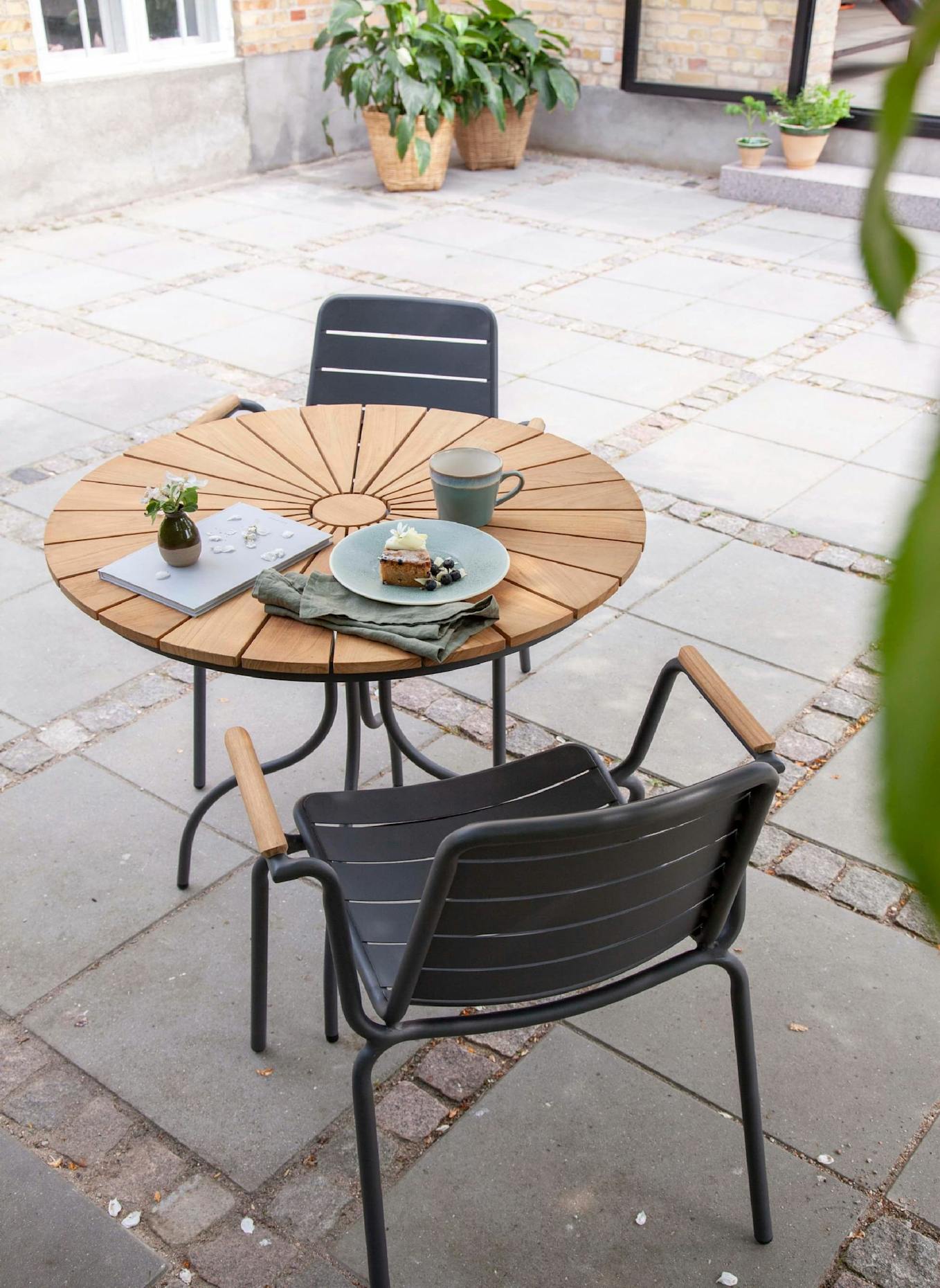 cinas Gartenmöbel-Set mit 1 Tisch, 2 Stühlen ELLEN/PARC: GRAU