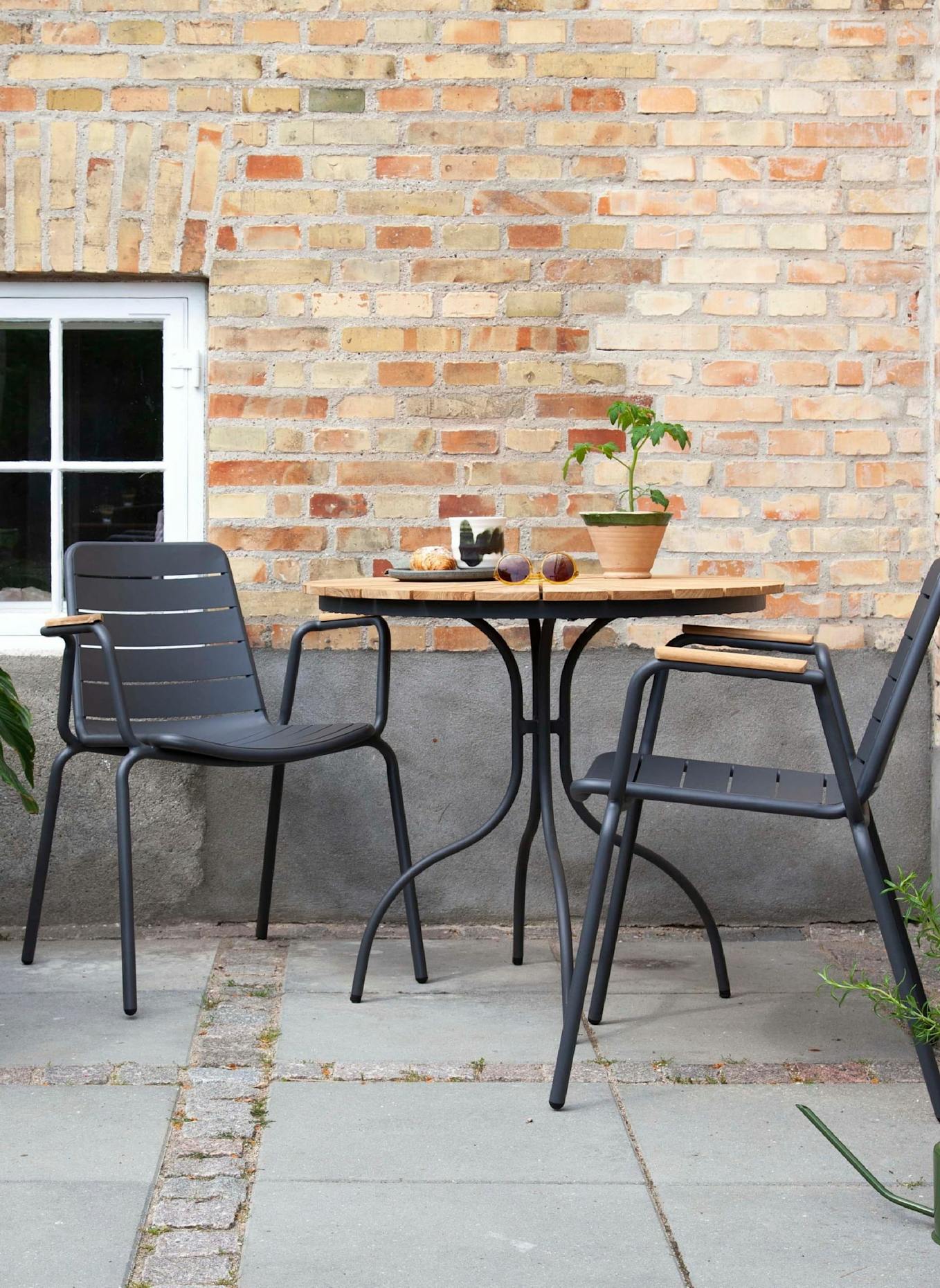 cinas Gartenmöbel-Set mit 1 Tisch, 2 Stühlen ELLEN/PARC: GRAU