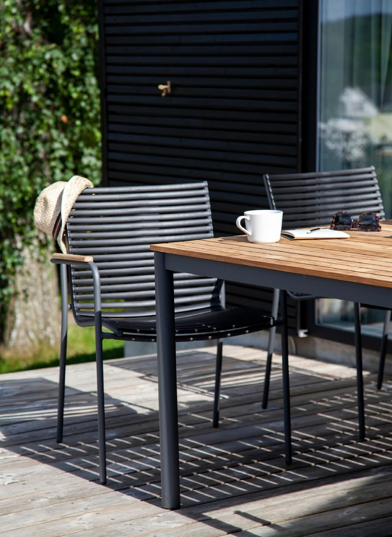 cinas Gartenmöbel-Set mit 1 Tisch, 6 Stühlen MOOD: GRAU