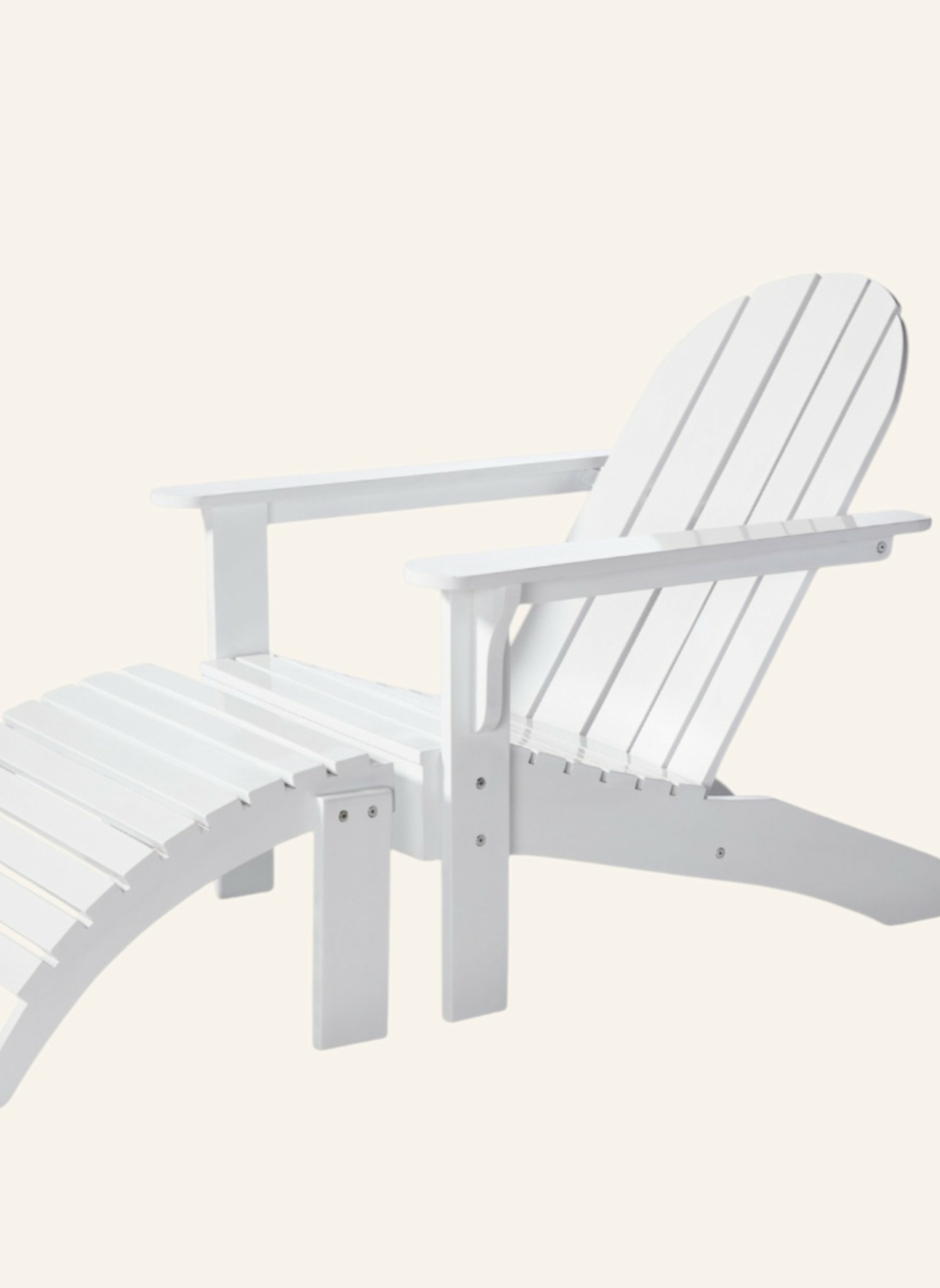 cinas 2tlg.-Gartenmöbelset ADIRONDACK: WEISS