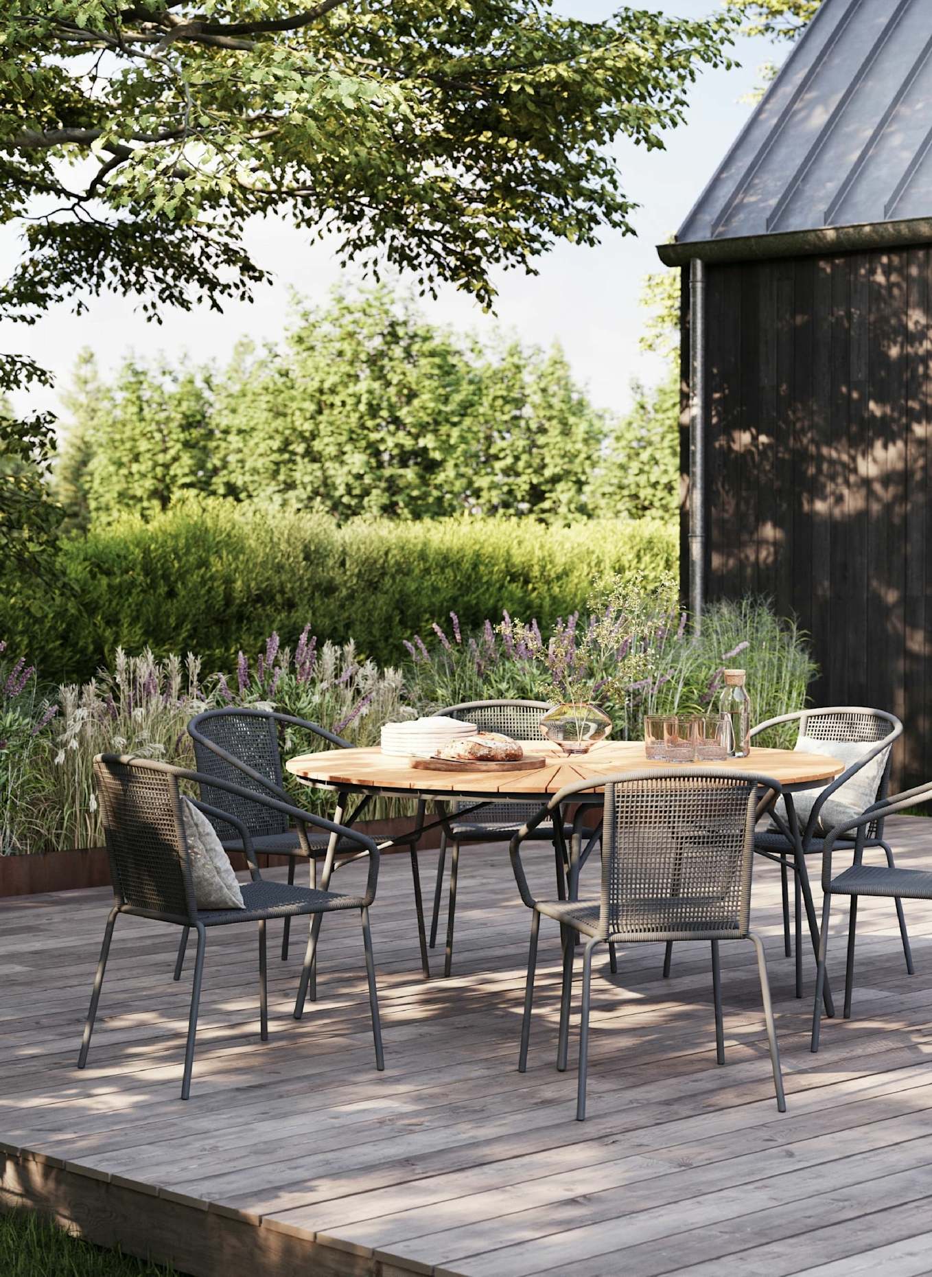 cinas Gartenhocker LUNO: GRAU