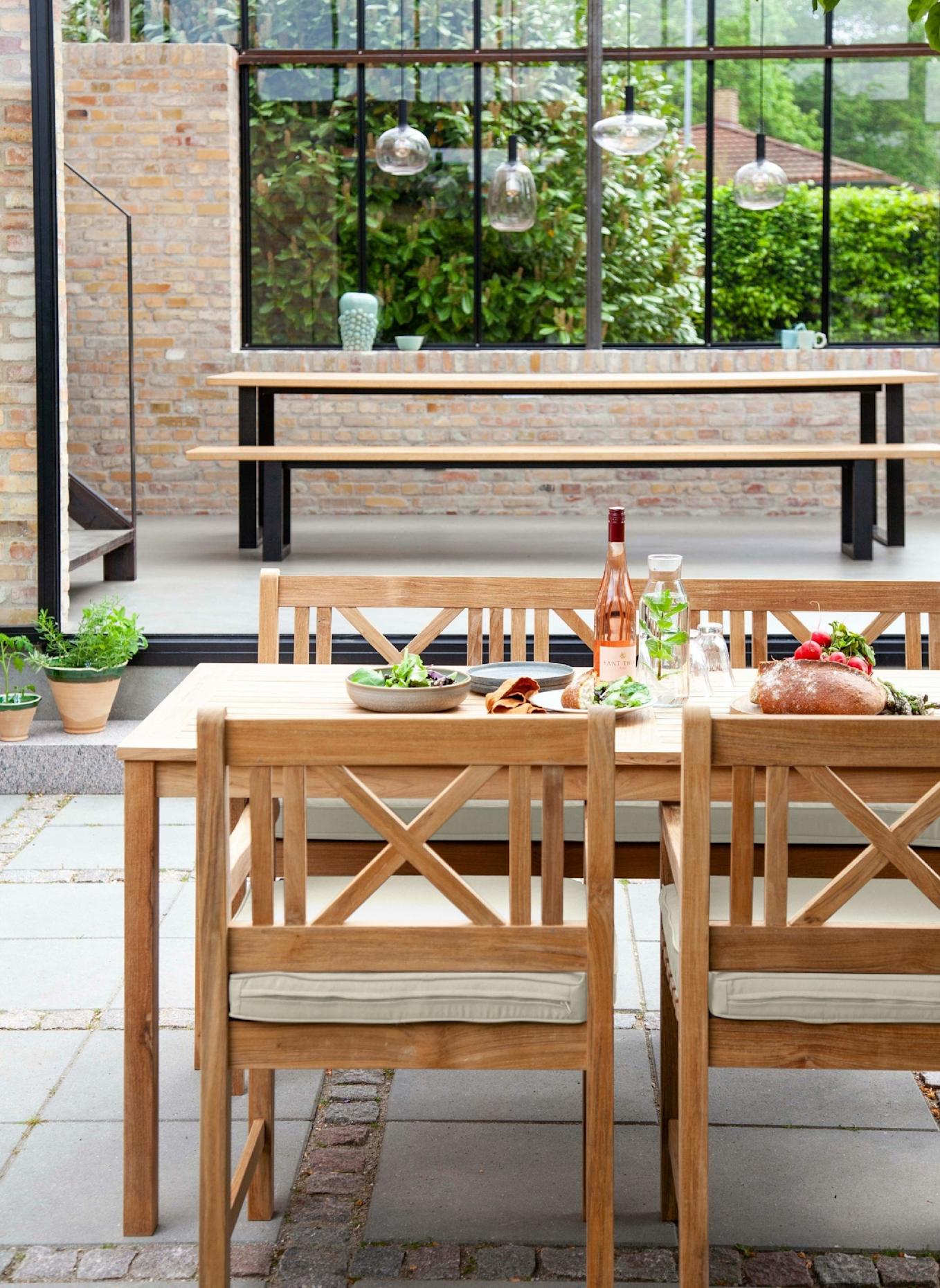 cinas Gartenstuhl-Kissen ROSENBORG: BEIGE