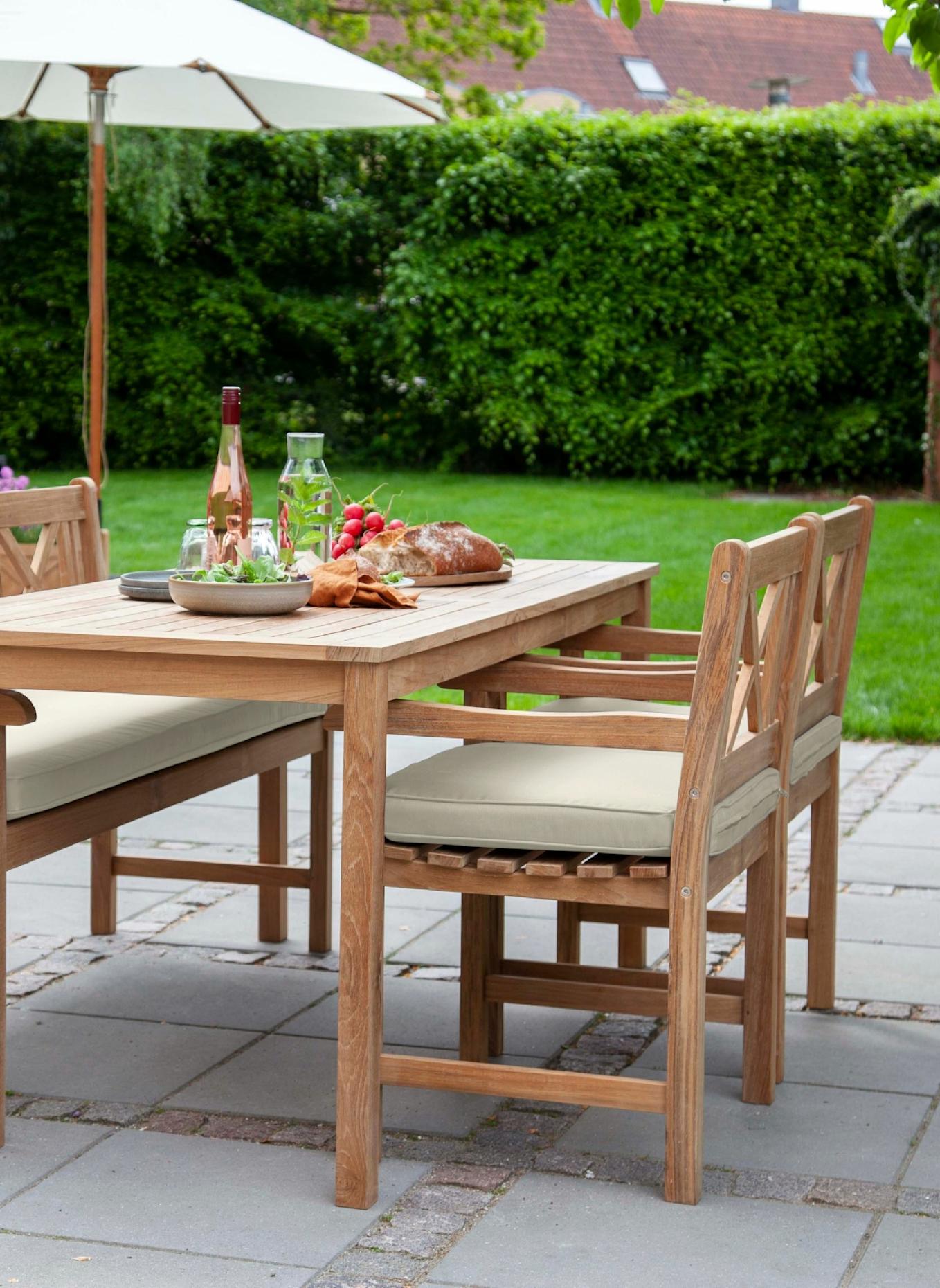 cinas Gartenstuhl-Kissen ROSENBORG: BEIGE