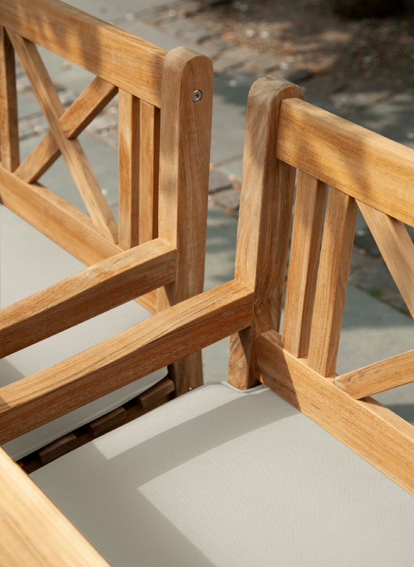 cinas Gartenstuhl-Kissen ROSENBORG: BEIGE